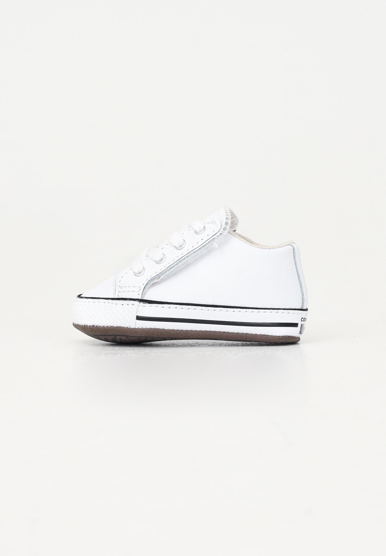 Scarpe da culla Chuck Taylor All Star Cribster bianche da neonato A02157C . CONVERSE