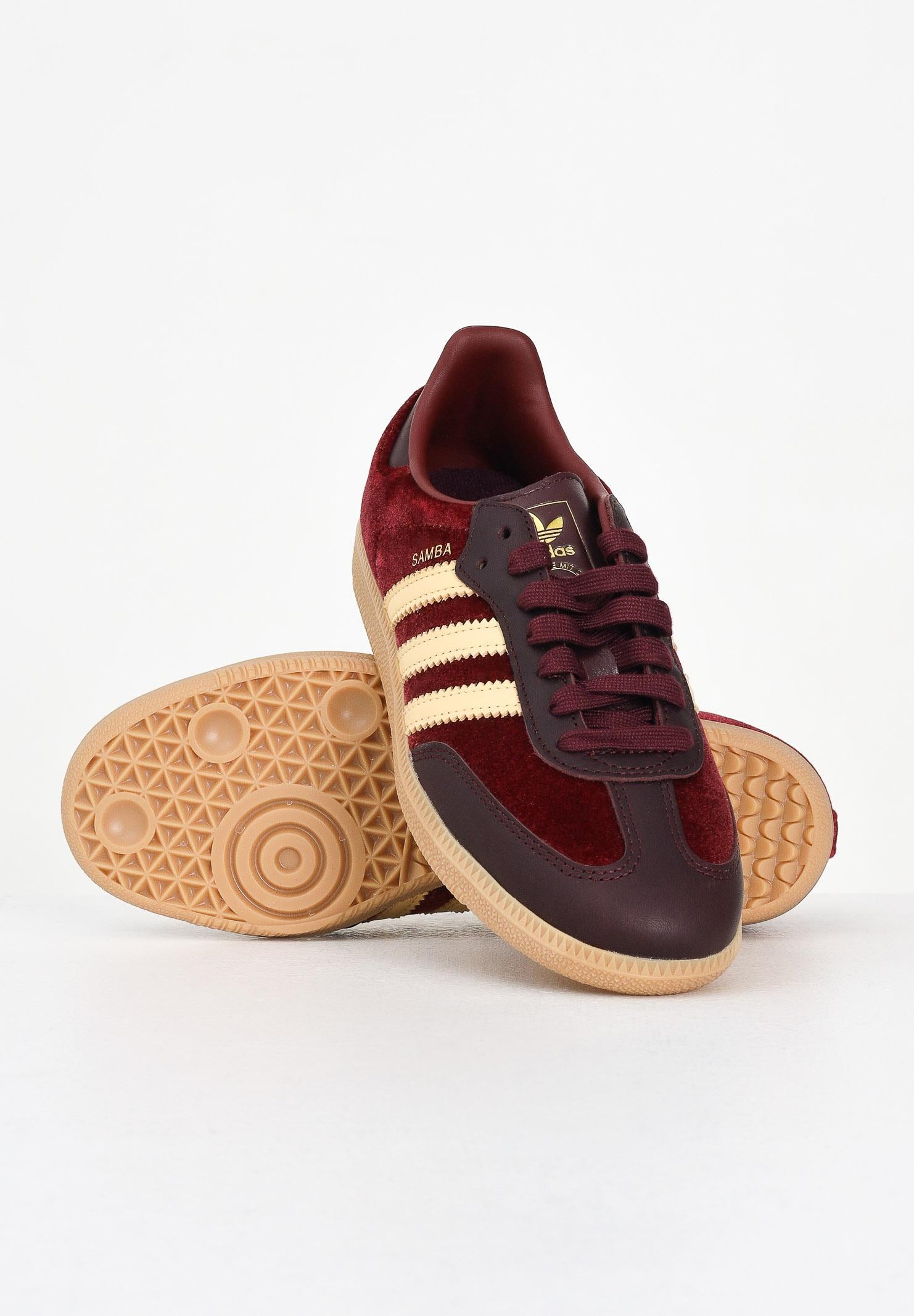 ADIDAS ORIGINALS Sneakers Samba Og bordeaux da donna in velluto JS1394 . ADIDAS ORIGINALS