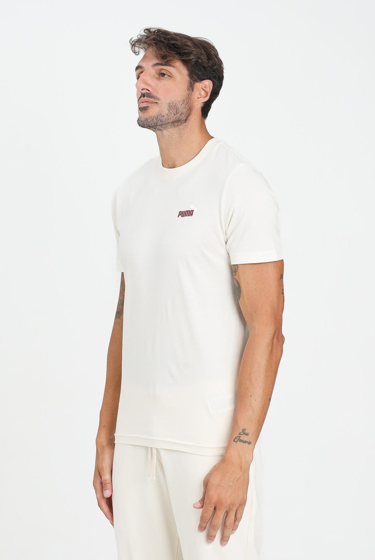 PUMA T-shirt a manica corta Essentials panna da uomo 684717 99 PUMA