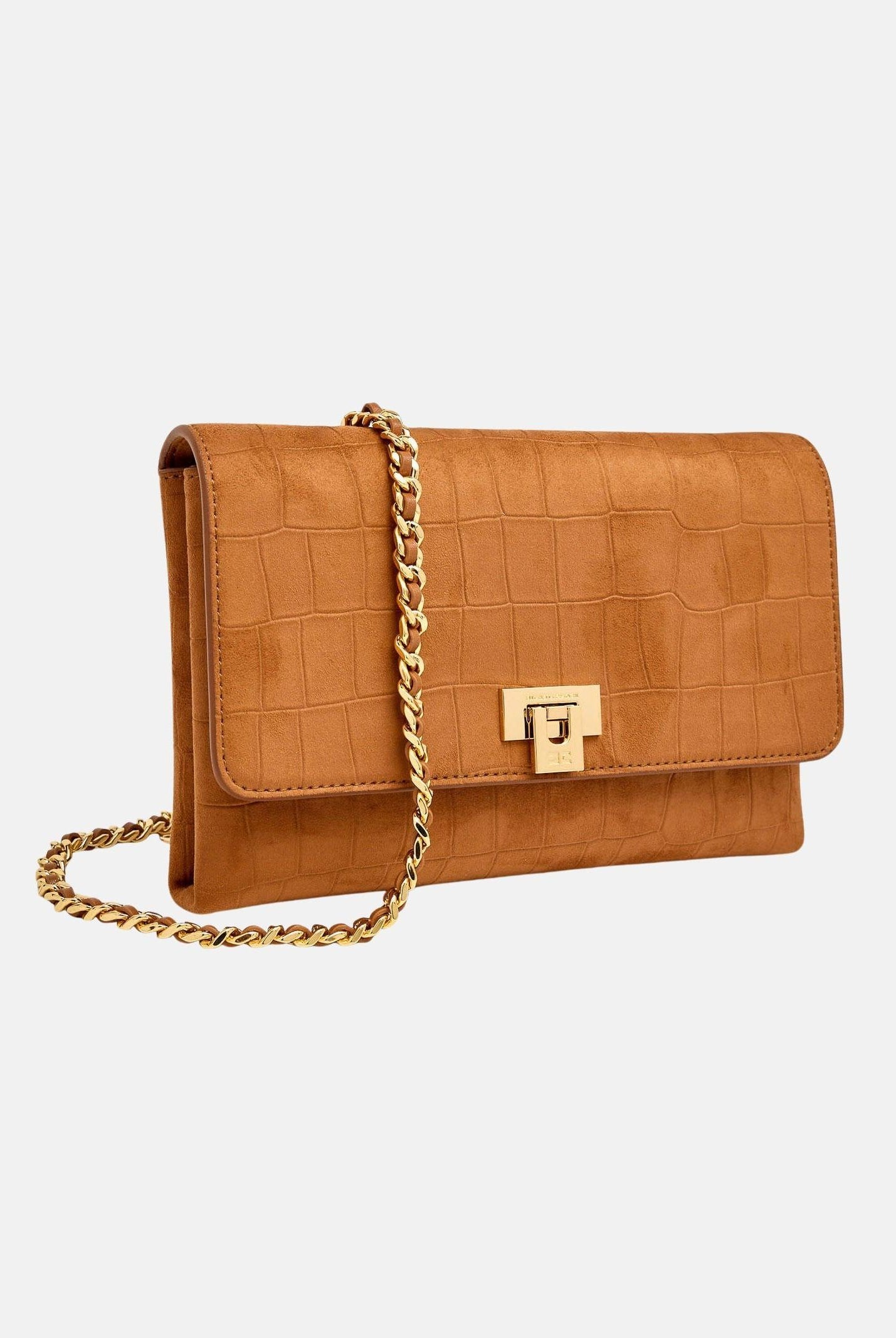 ELISABETTA FRANCHI Pochette cuoio da donna realizzata in suede BS64A61E2 600 ELISABETTA FRANCHI