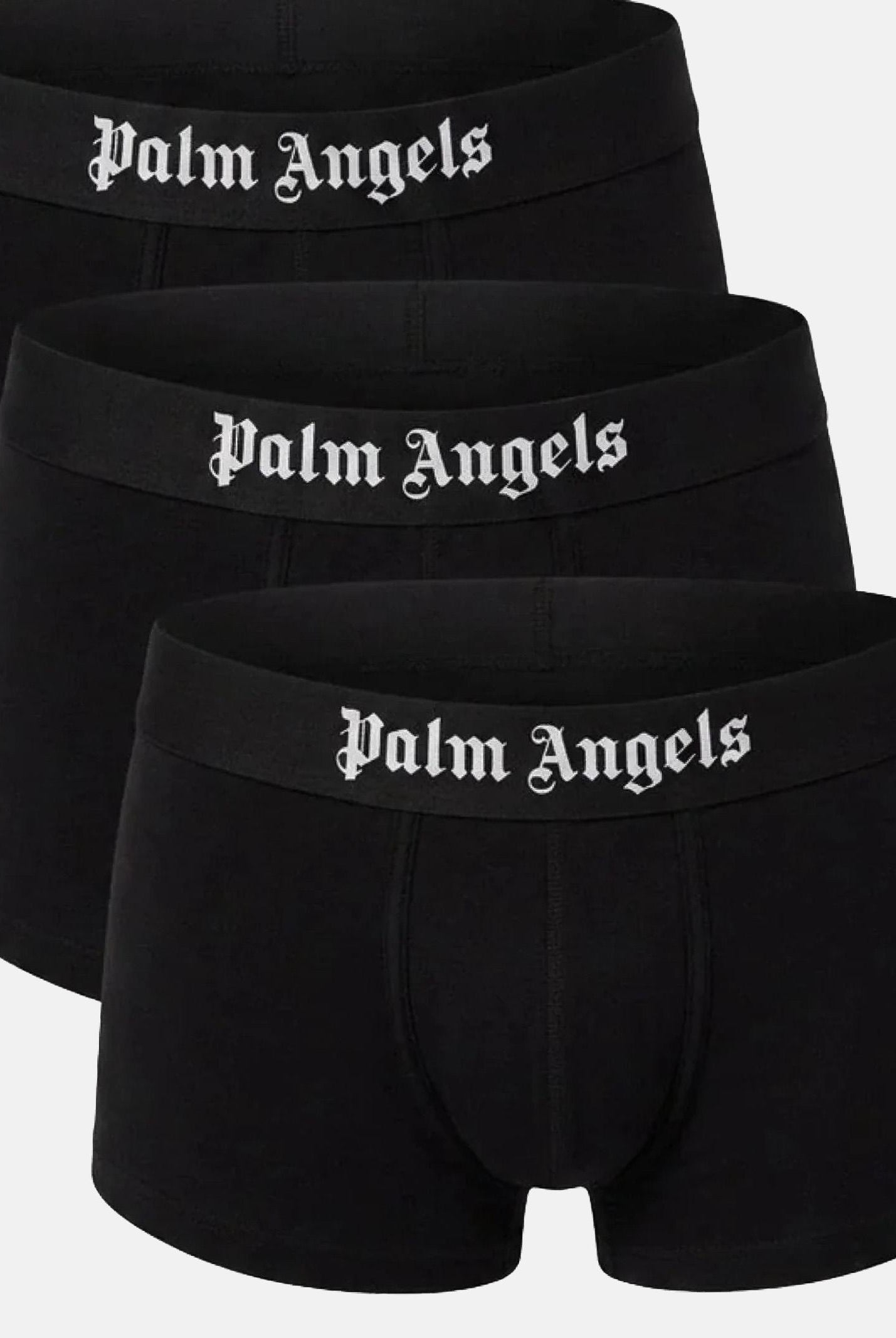 PALM ANGELS Boxer (3 paia) neri da uomo con logo PLA1UMBTR01TR BL PALM ANGELS