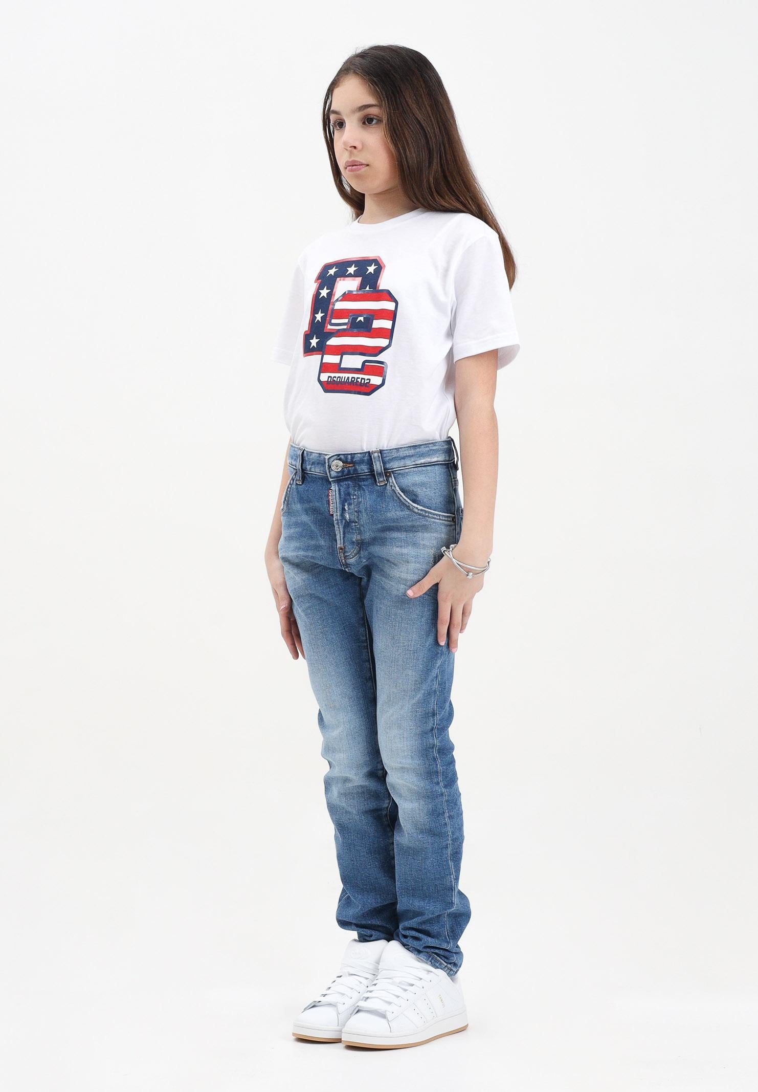 DSQUARED2 Jeans Cool Guy in denim blu per donna, ragazzi e bambini DQ0236D0ABX DQ01 DSQUARED2