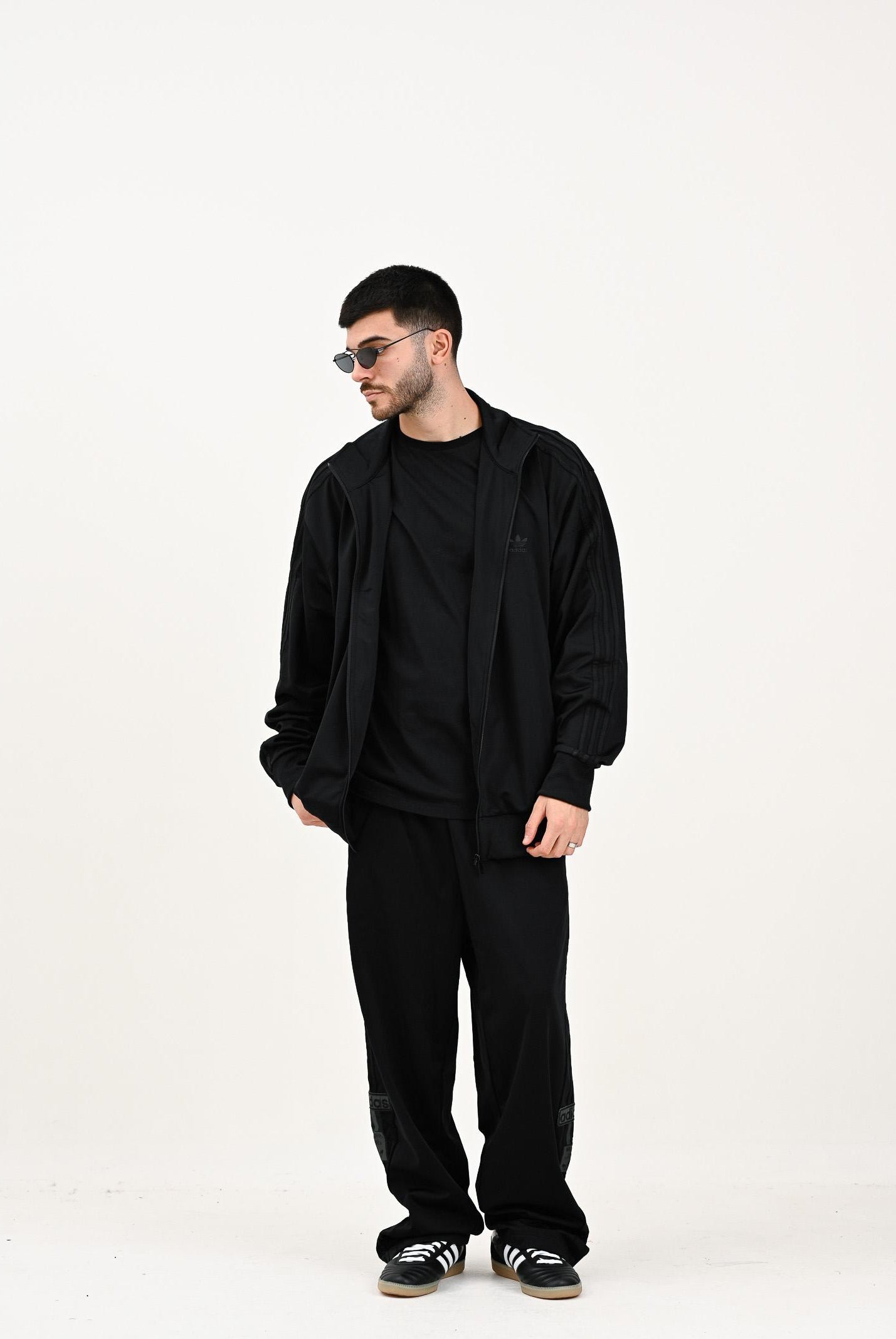 ADIDAS ORIGINALS Felpa con zip Adicolor Classics Firebird nera da uomo JY1347 ADIDAS ORIGINALS