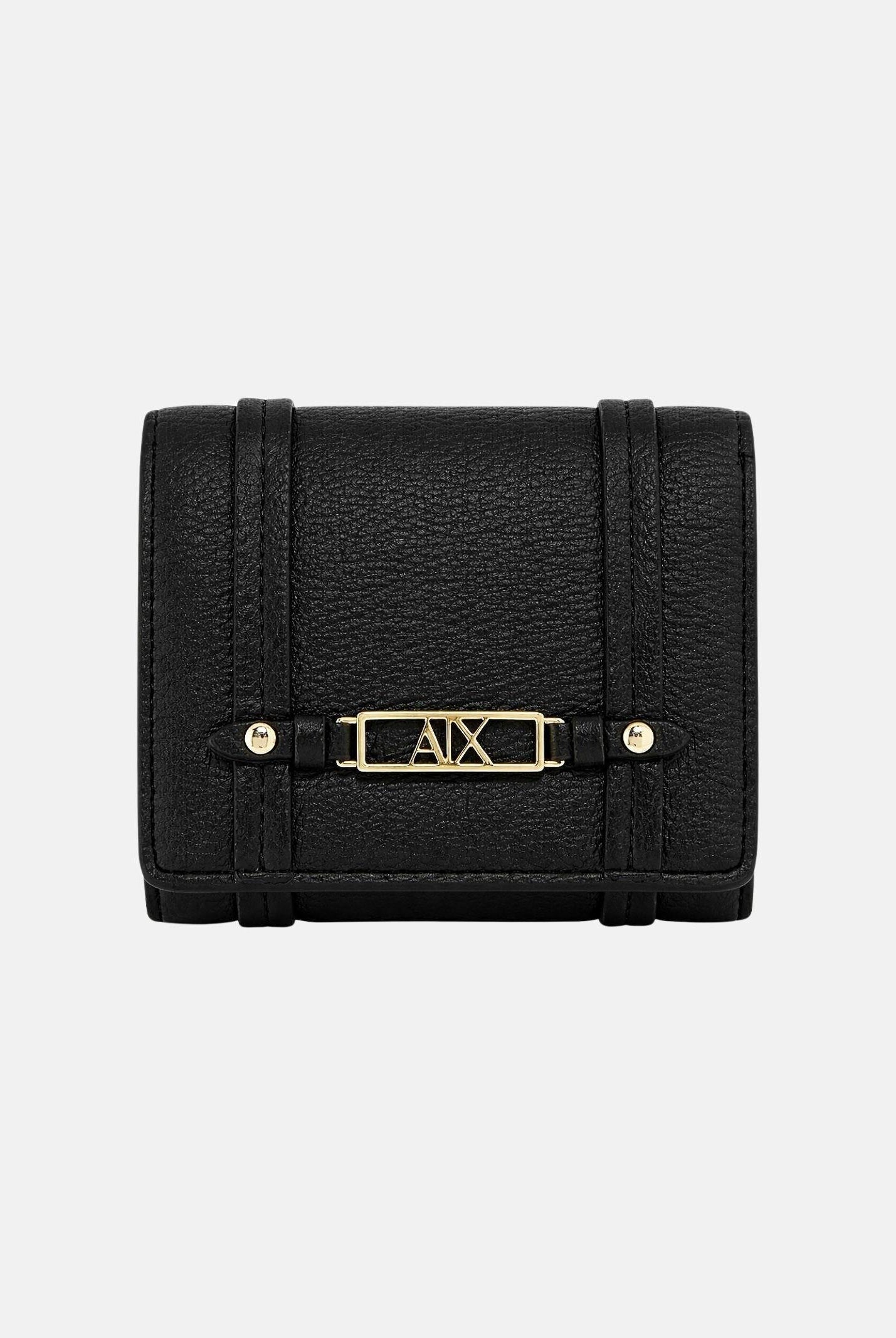 ARMANI EXCHANGE Portafogli nero da donna con logo XW002613AF15632 UC010 ARMANI EXCHANGE