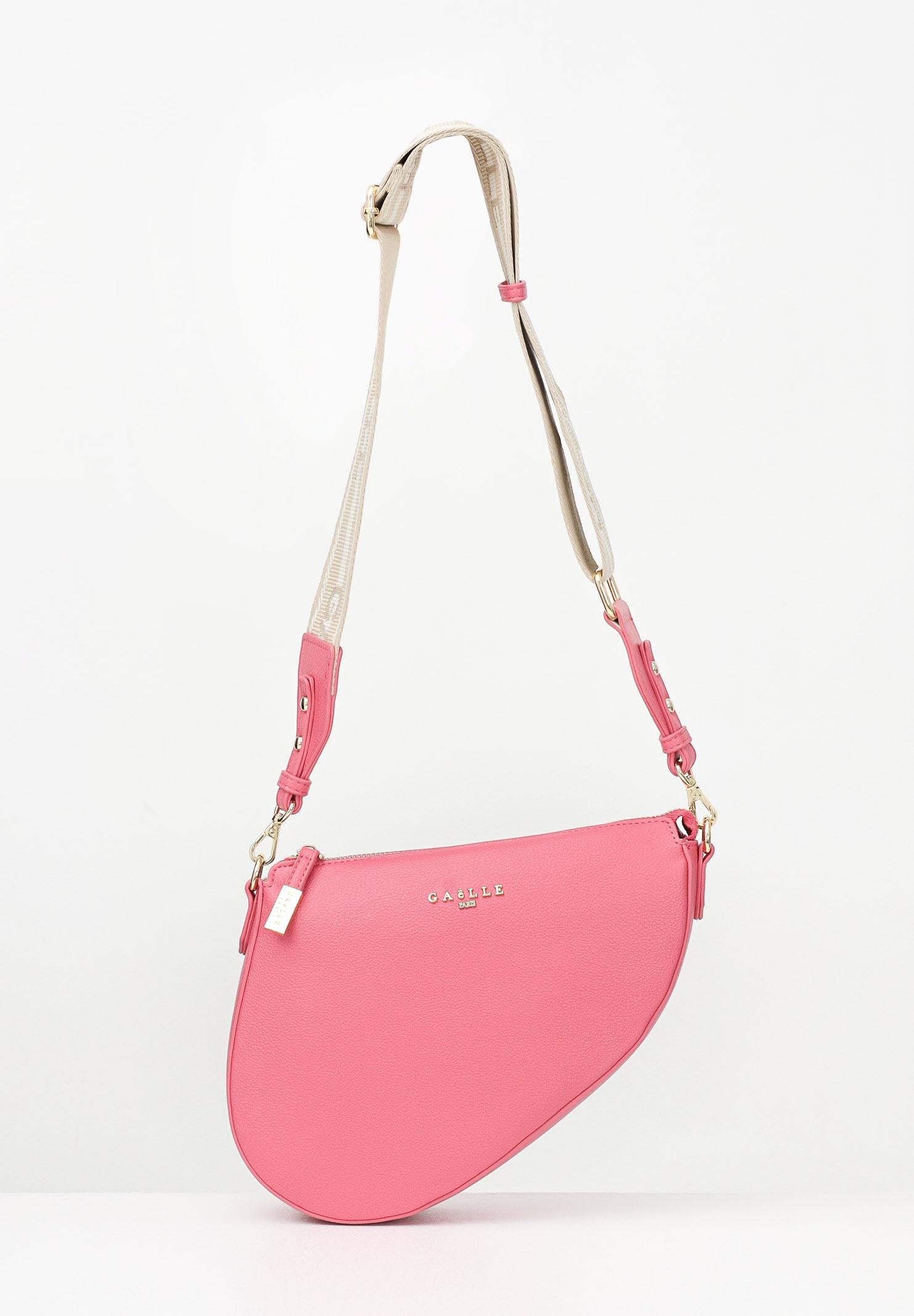 GAELLE Borsa a tracolla rosa da donna dalla silhouette asimmetrica GAACW02216 VI08 GAELLE