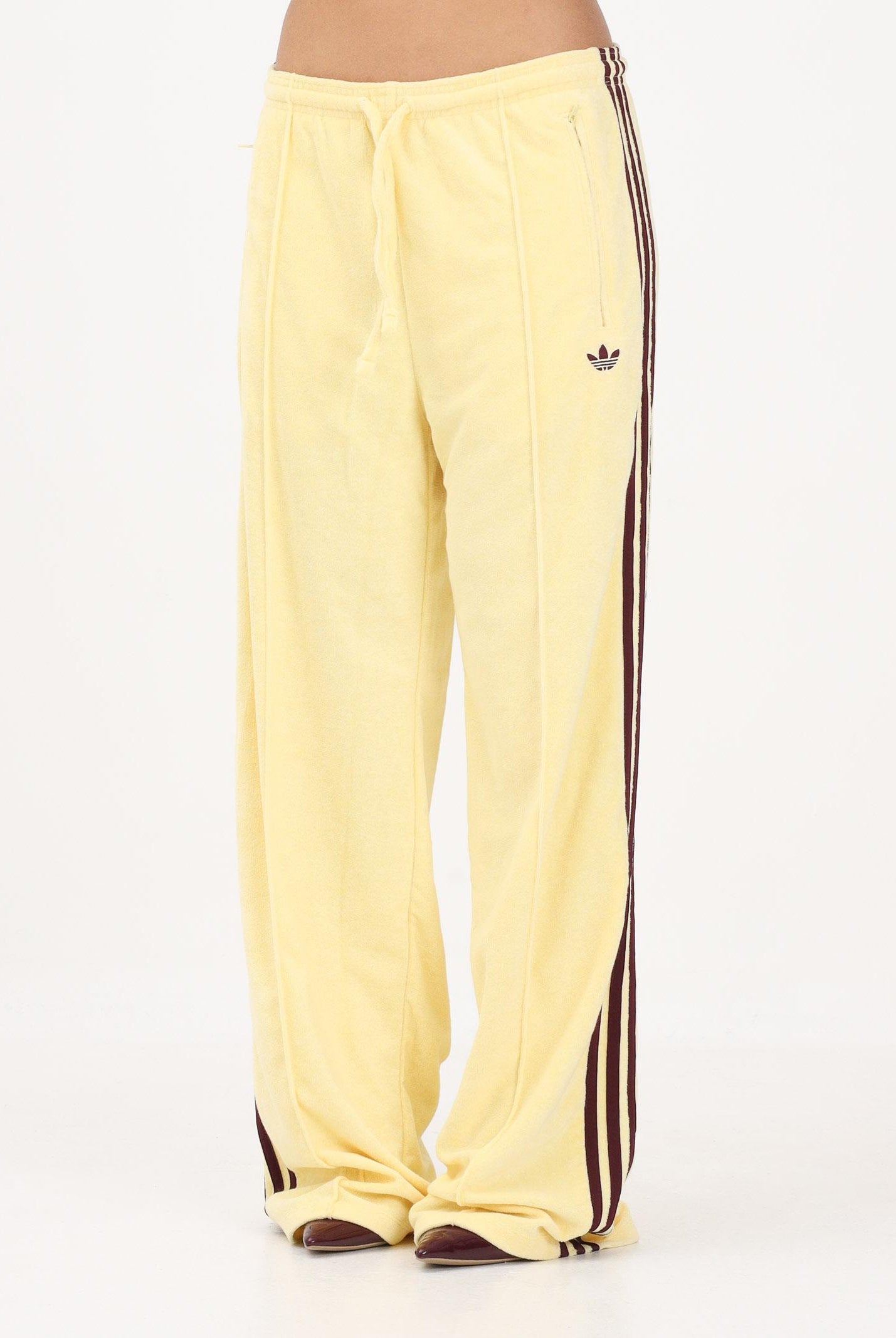 ADIDAS ORIGINALS Pantalone sportivo TERRY TOWEL FIREBIRD giallo da donna KQ6662 . ADIDAS ORIGINALS