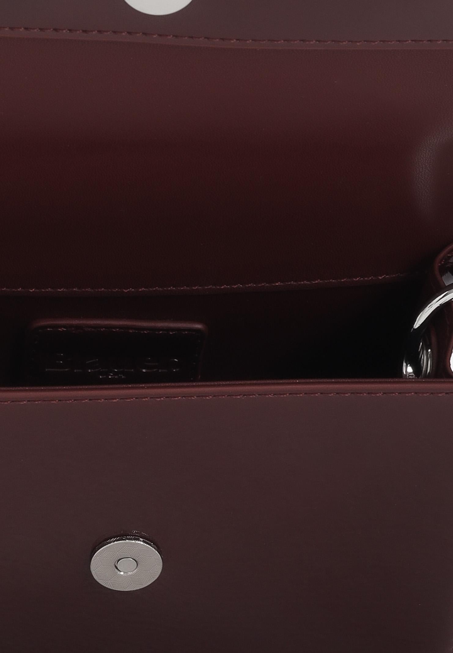 BLAUER Borsa a mano in vernice lucida bordeaux da donna con logo F5MIN01LUXMIG BDX BLAUER