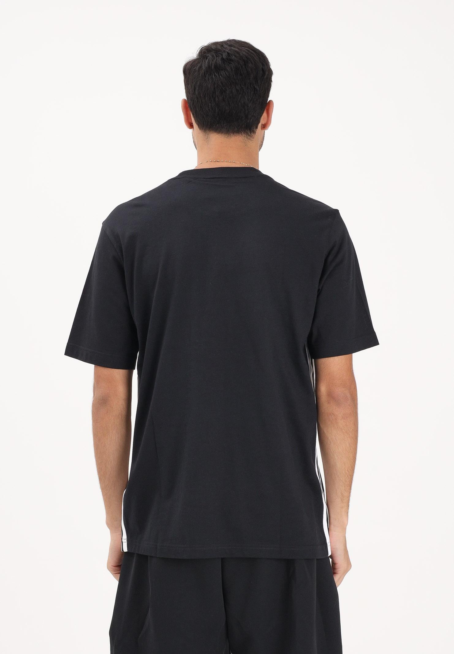 ADIDAS PERFORMANCE T-shirt a manica corta Essentials 3-Stripes Single Jersey nera da uomo JD1906 . ADIDAS PERFORMANCE