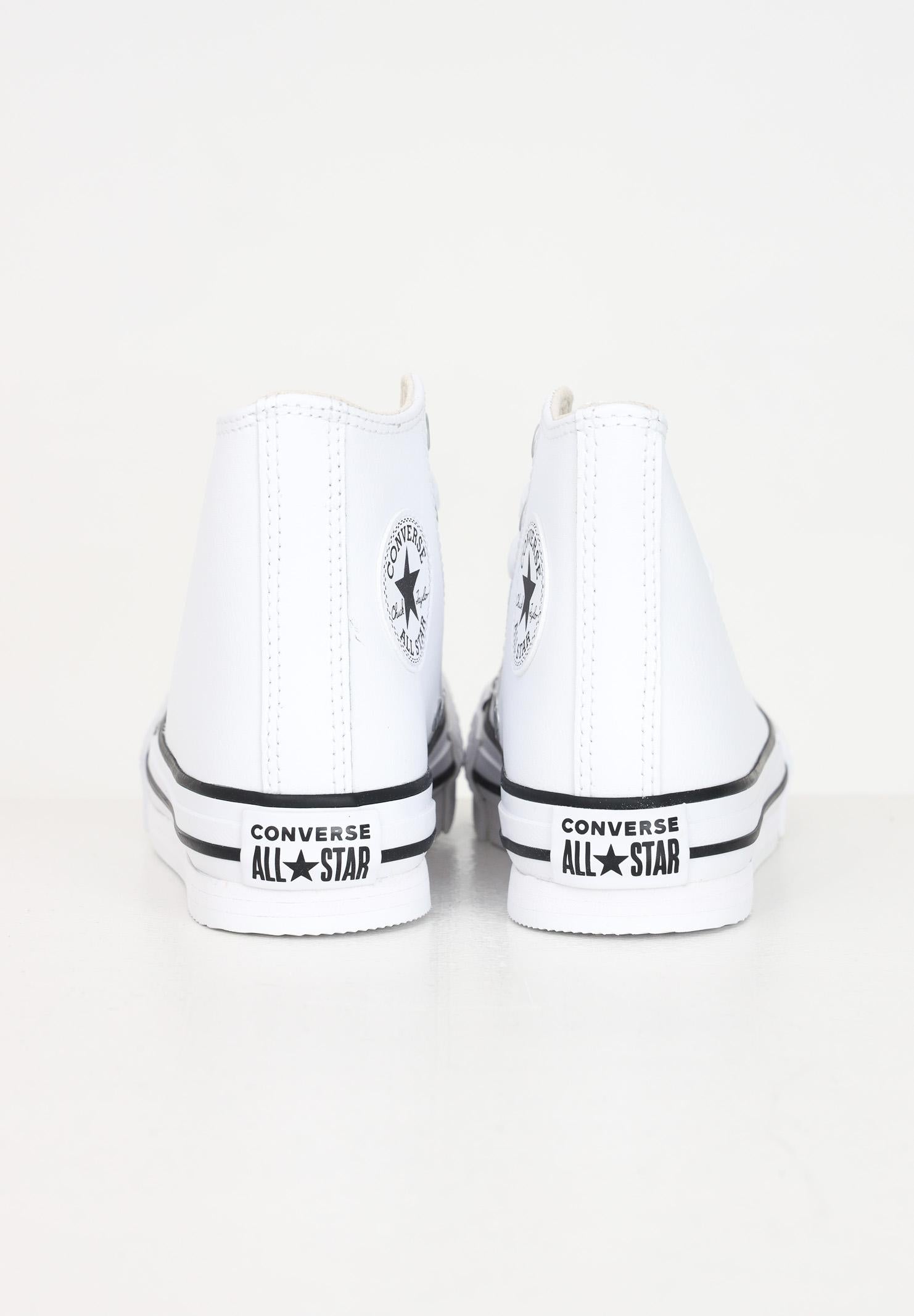 Sneakers Chuck Taylor All Star Platform Leather bianche per bambino e bambina A01016C . CONVERSE
