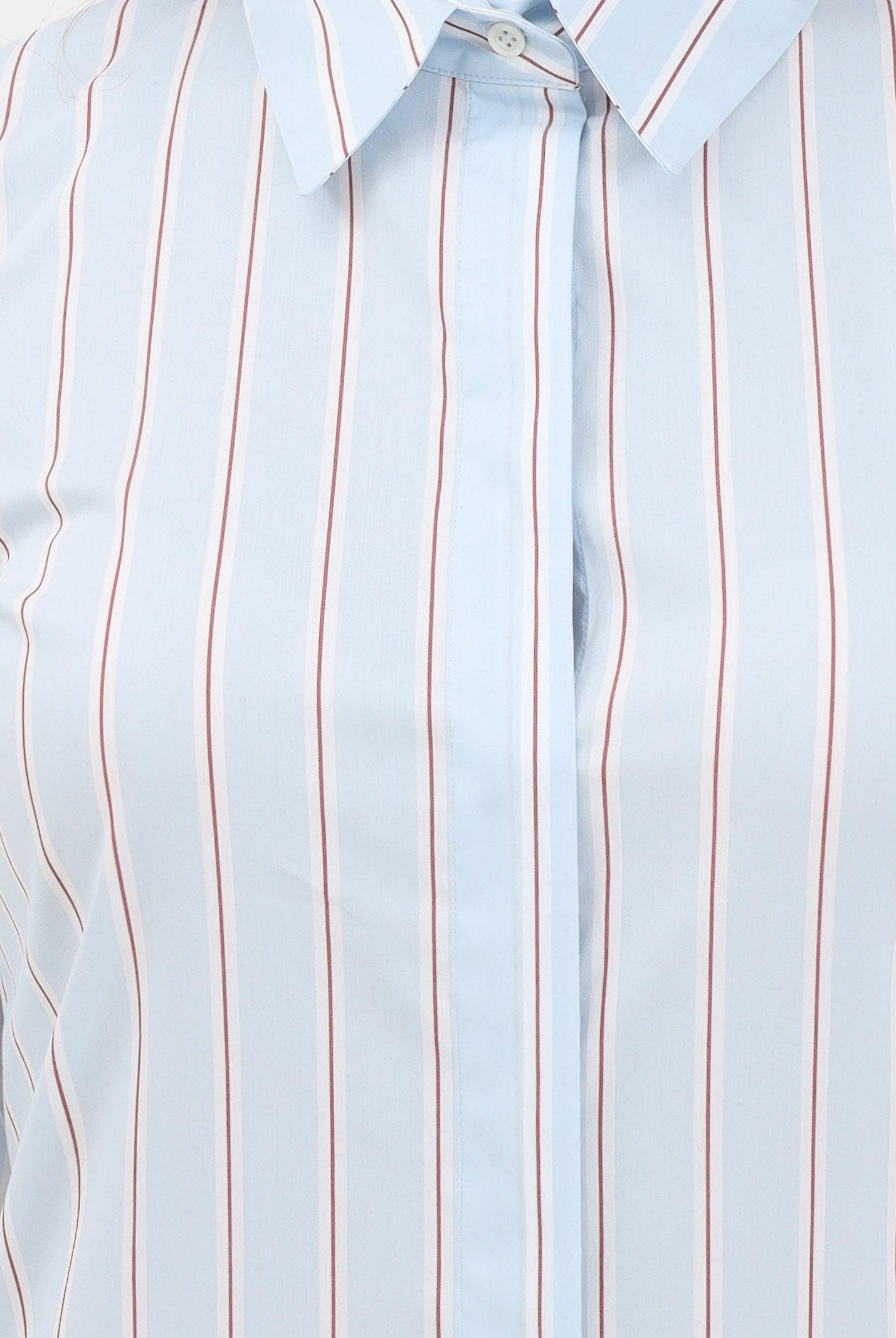 PATRIZIA PEPE Camicia body azzurro da donna con motivo a righe 8C0820A544 FG15 PATRIZIA PEPE