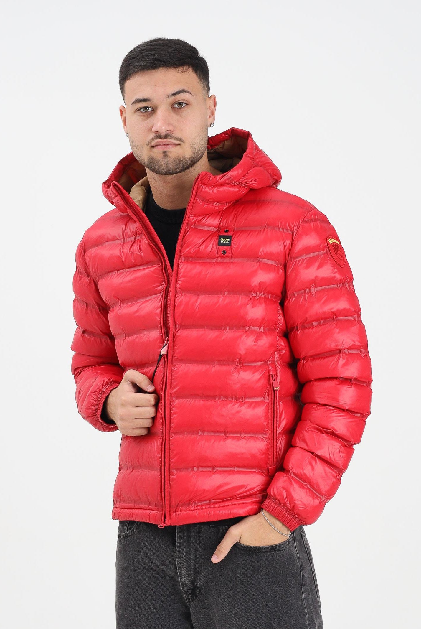 BLAUER Piumino CHARLES rosso da uomo 25WBLUC02132-007284 552TB BLAUER