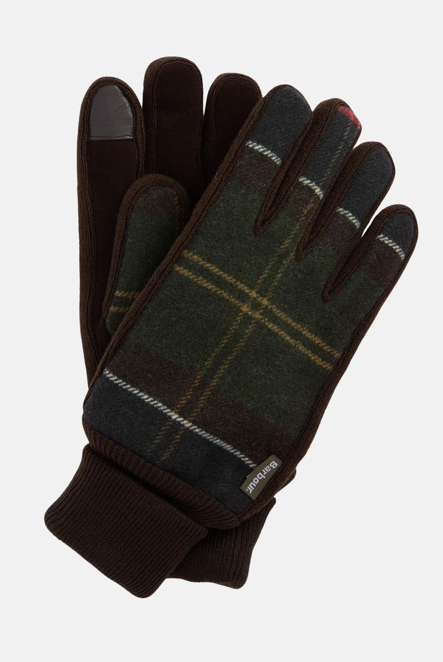 BARBOUR hackney guanti classic realizzati in tessuto tartan nei toni del verde e marrone 252MMGL0144 TN11 BARBOUR
