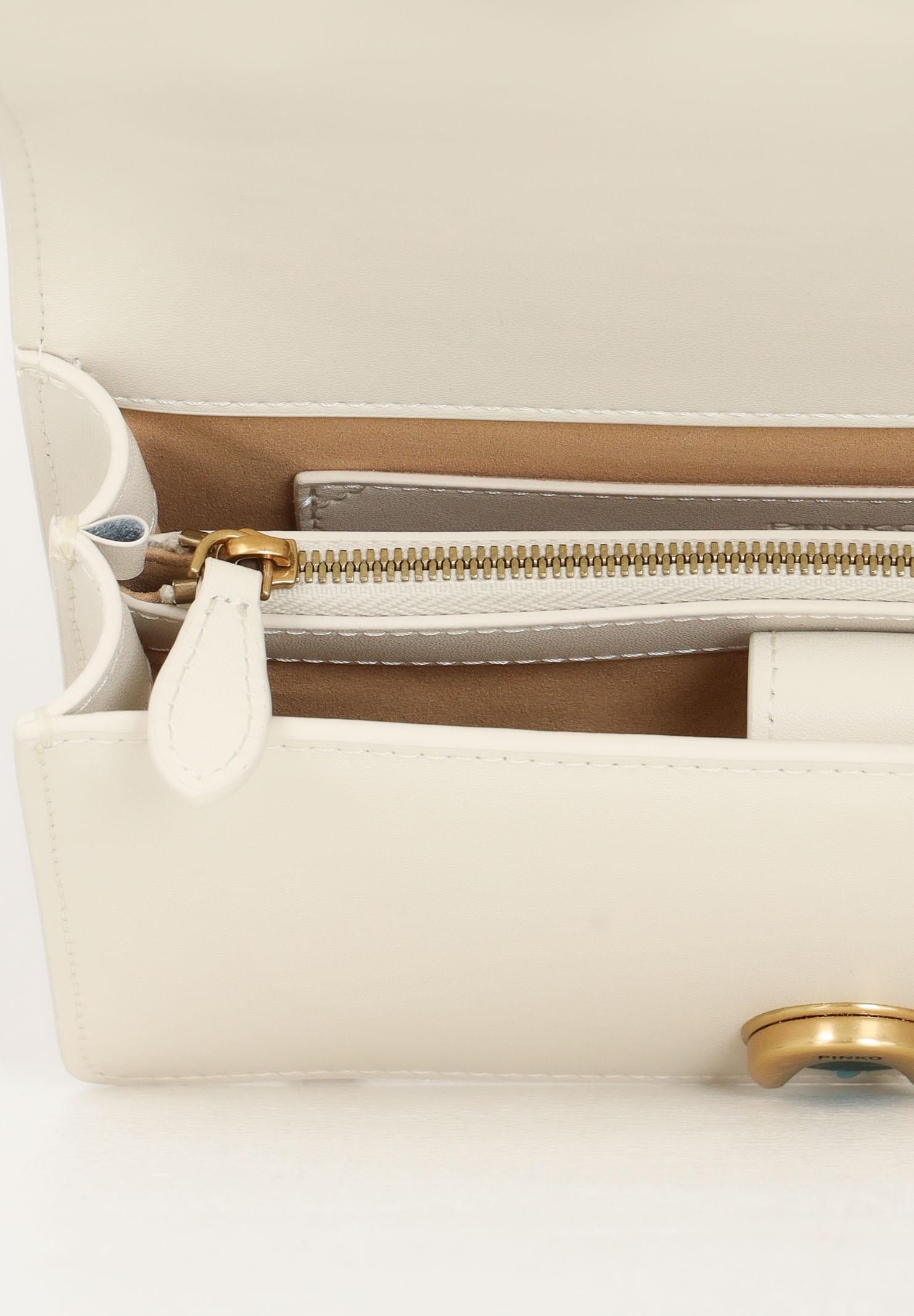 PINKO Borsa a tracolla Mini Love Bag panna da donna 100074A0F1 Z14Q PINKO