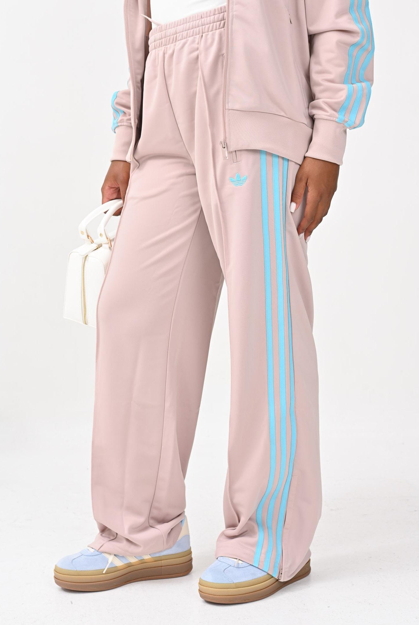 ADIDAS ORIGINALS Pantalone sportivo Adicolor Classic Firebird Loose beige da donna JY2691 . ADIDAS ORIGINALS