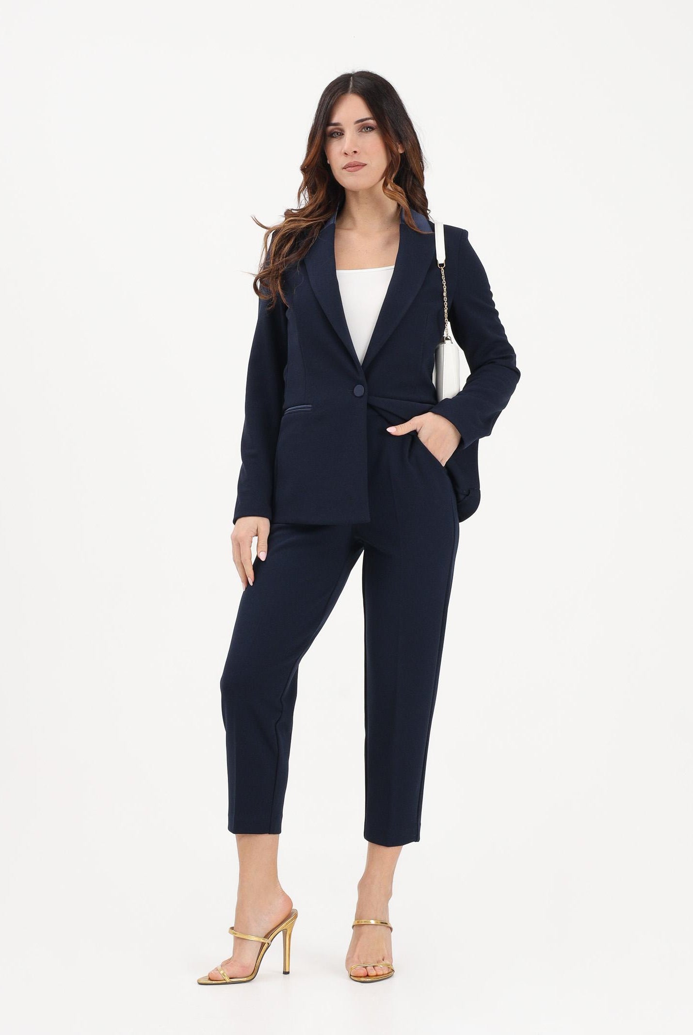 VICOLO Pantalone elegante blu da donna TAB0262 A89 VICOLO