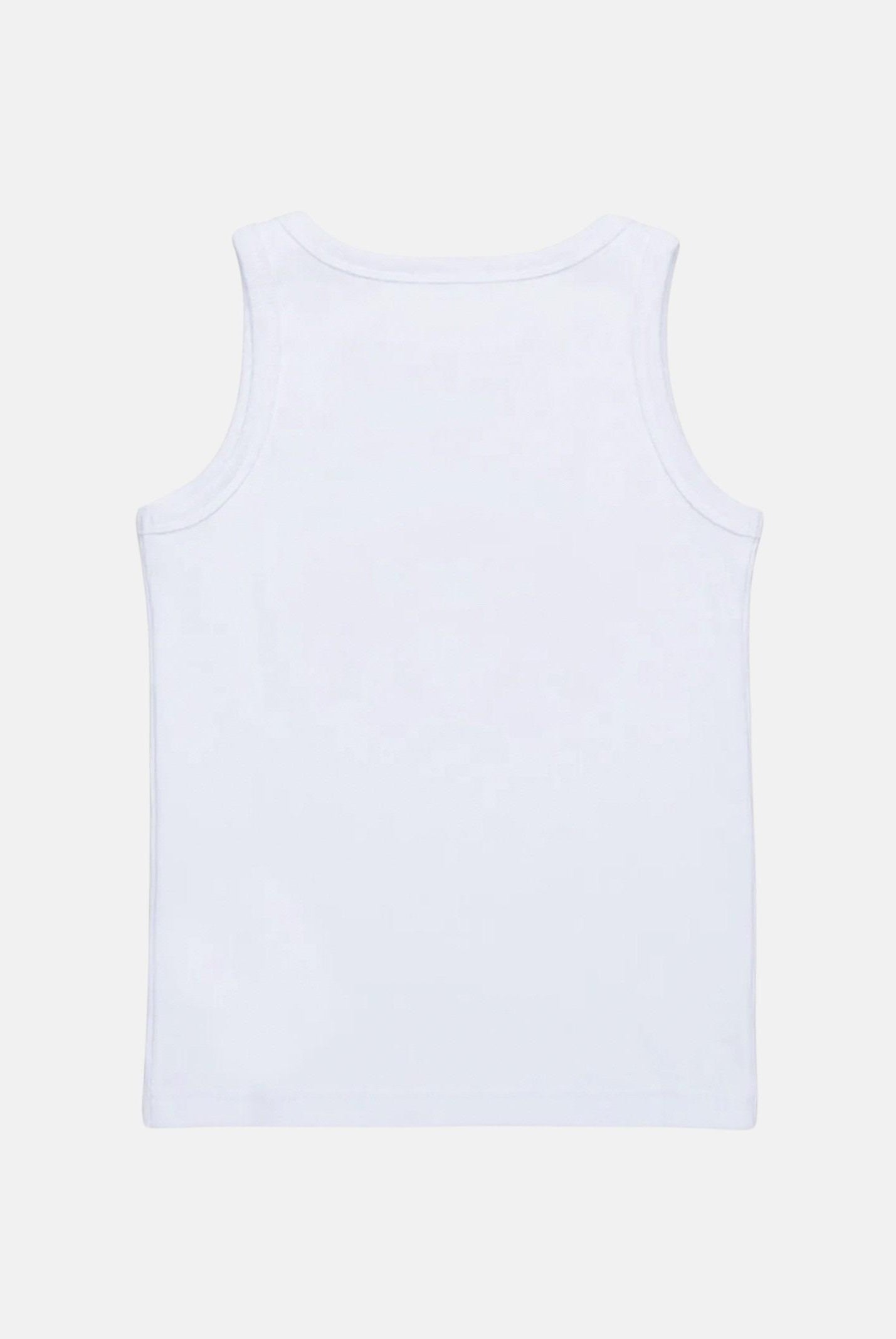 Canotta bianca per bambino e bambina con grafica Cowboy Pizza DQ2974D0A2C-B DQ100 DSQUARED2