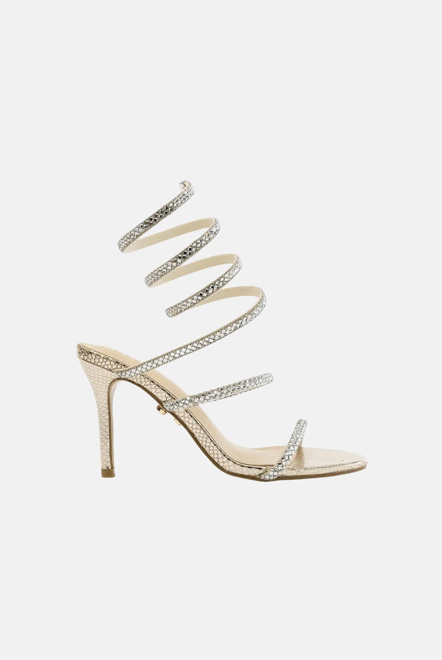 TWENTY FOURHAITCH Sandali con tacco oro da donna SH378ORO62P OR TWENTY FOURHAITCH