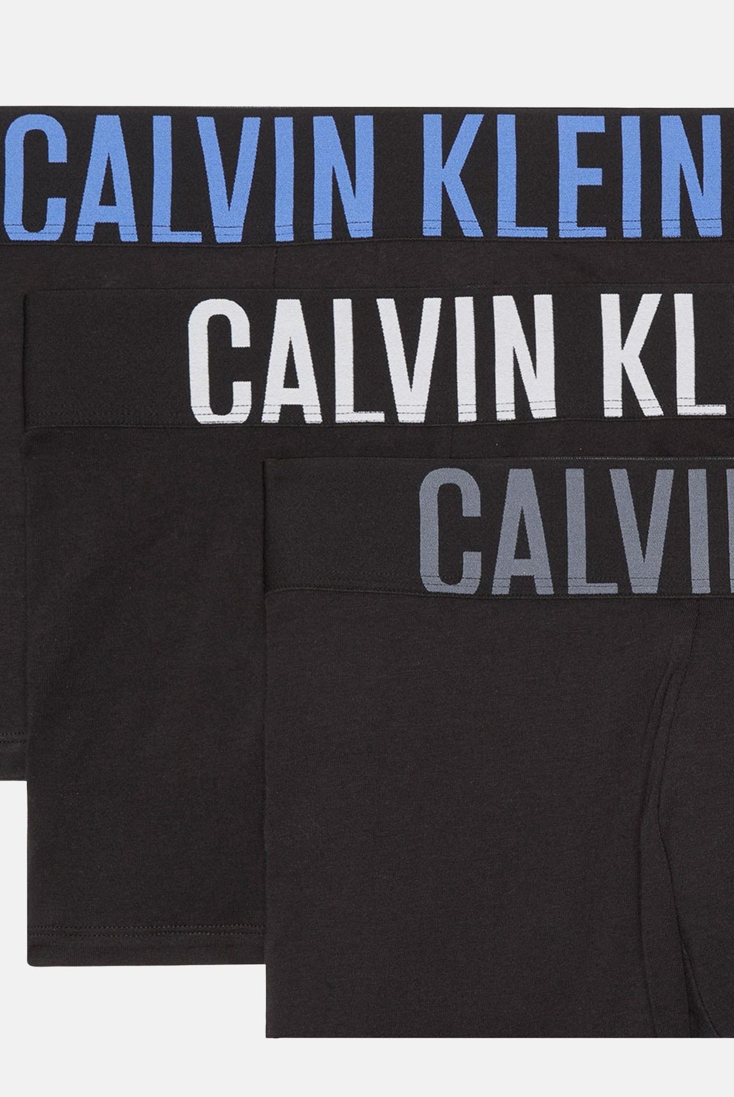 CALVIN KLEIN Set da tre boxer neri da uomo con logo 000NB3608A ZDO CALVIN KLEIN