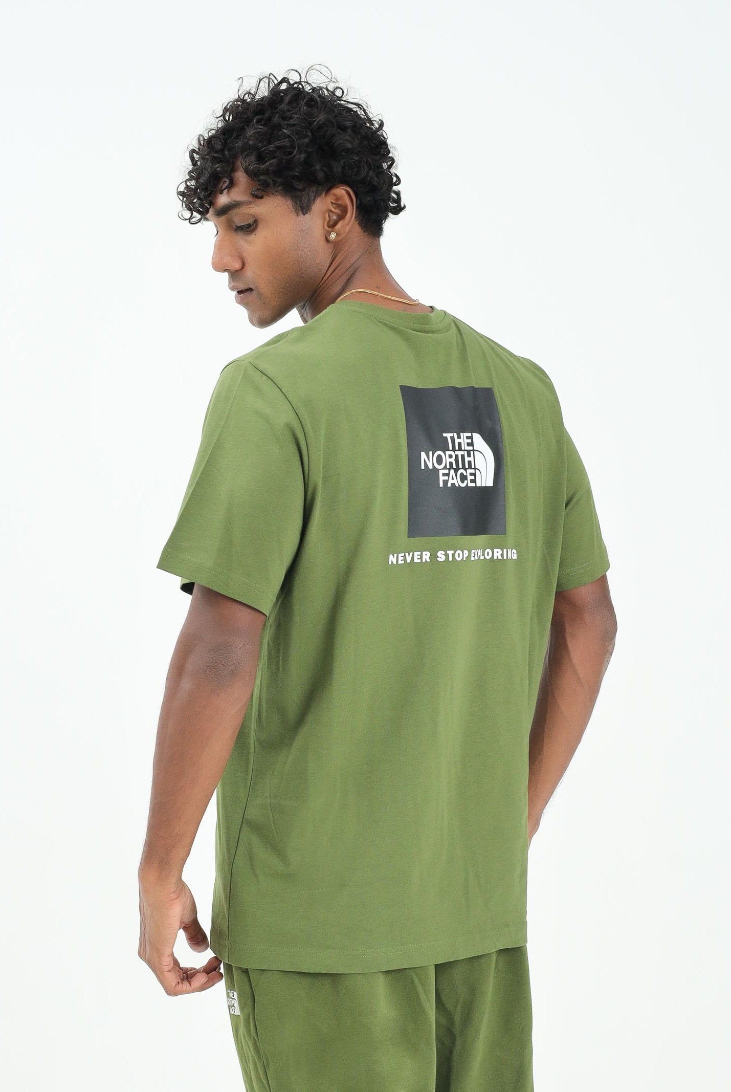 THE NORTH FACE T-shirt a manica corta NSE Reflective Box verde da uomo NF0A87NPDIW1 . THE NORTH FACE