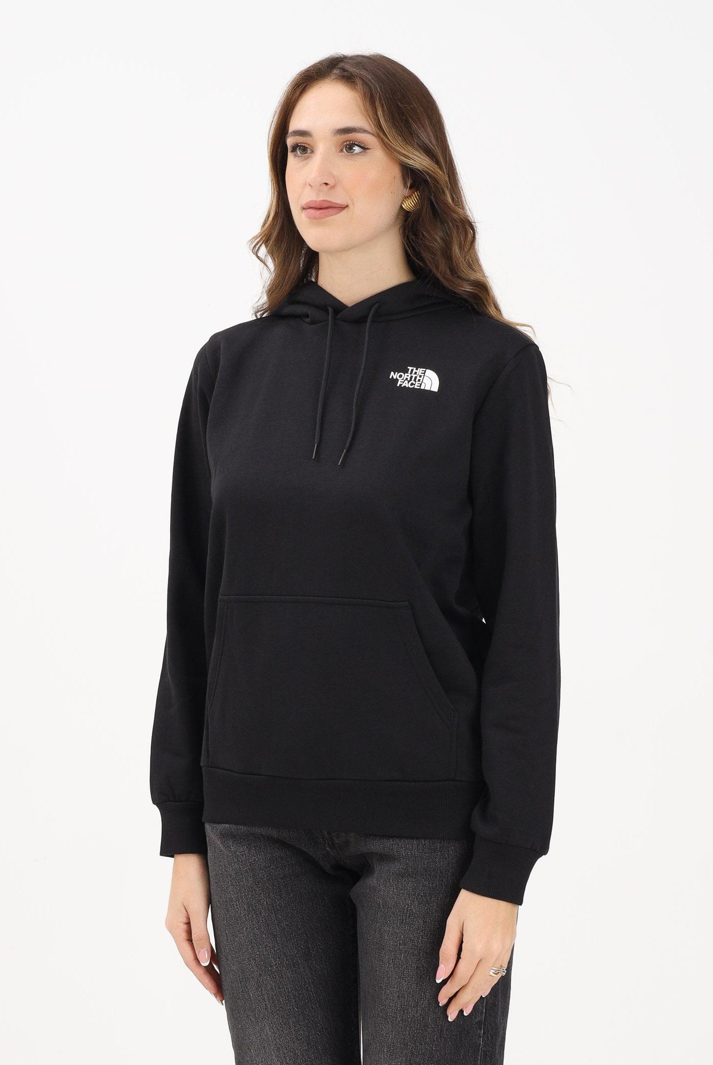 THE NORTH FACE Felpa con cappuccio Simple Dome nera da donna NF0A89EYJK31 THE NORTH FACE