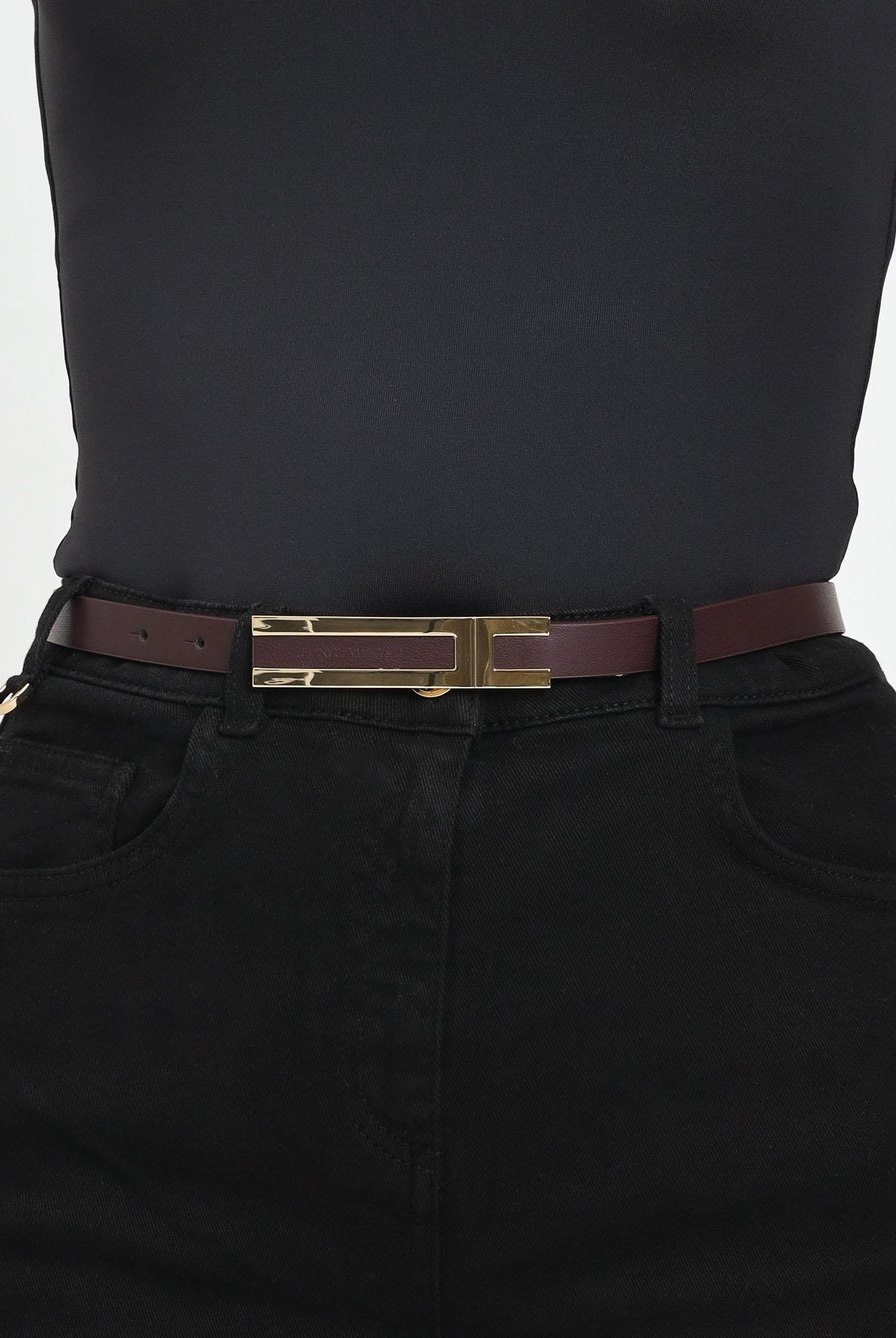 ELISABETTA FRANCHI Cintura bordeaux da donna CT76S56E2 EA4 ELISABETTA FRANCHI