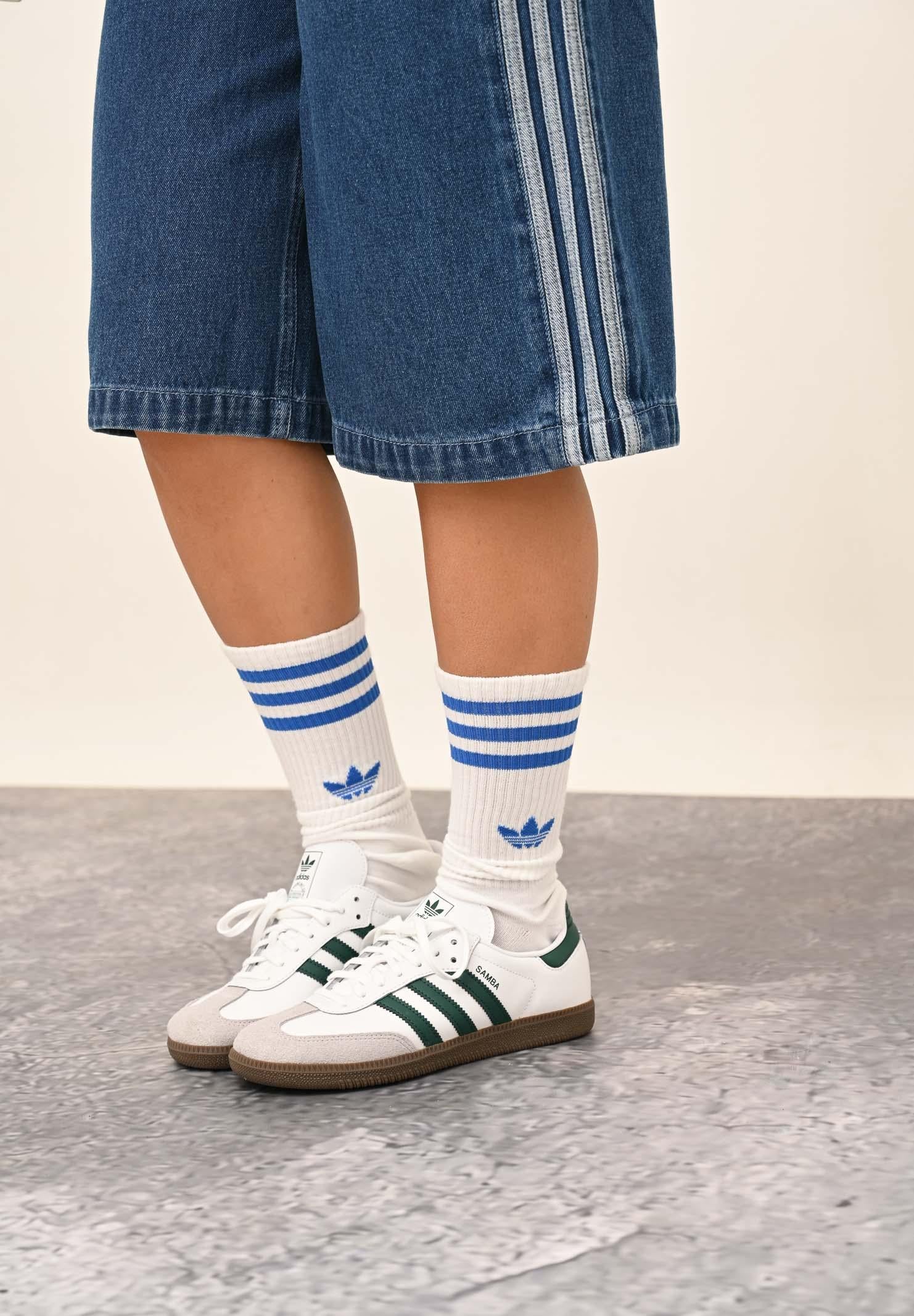 ADIDAS ORIGINALS Sneakers Samba OG bianche e verdi per uomo e donna JQ2843 . ADIDAS ORIGINALS