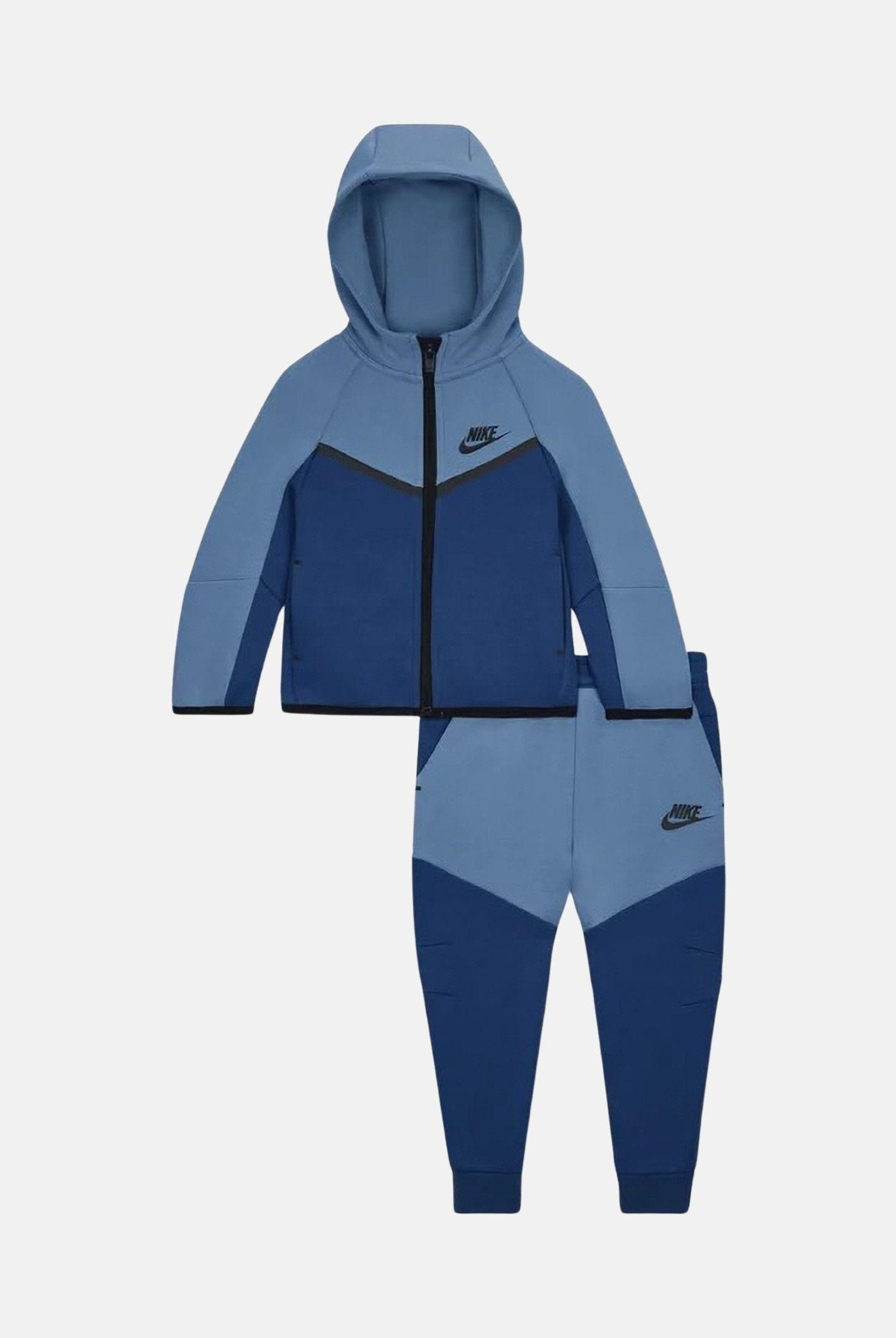 NIKE Tuta Tech Fleece azzurra da neonato 66M880 U1T NIKE
