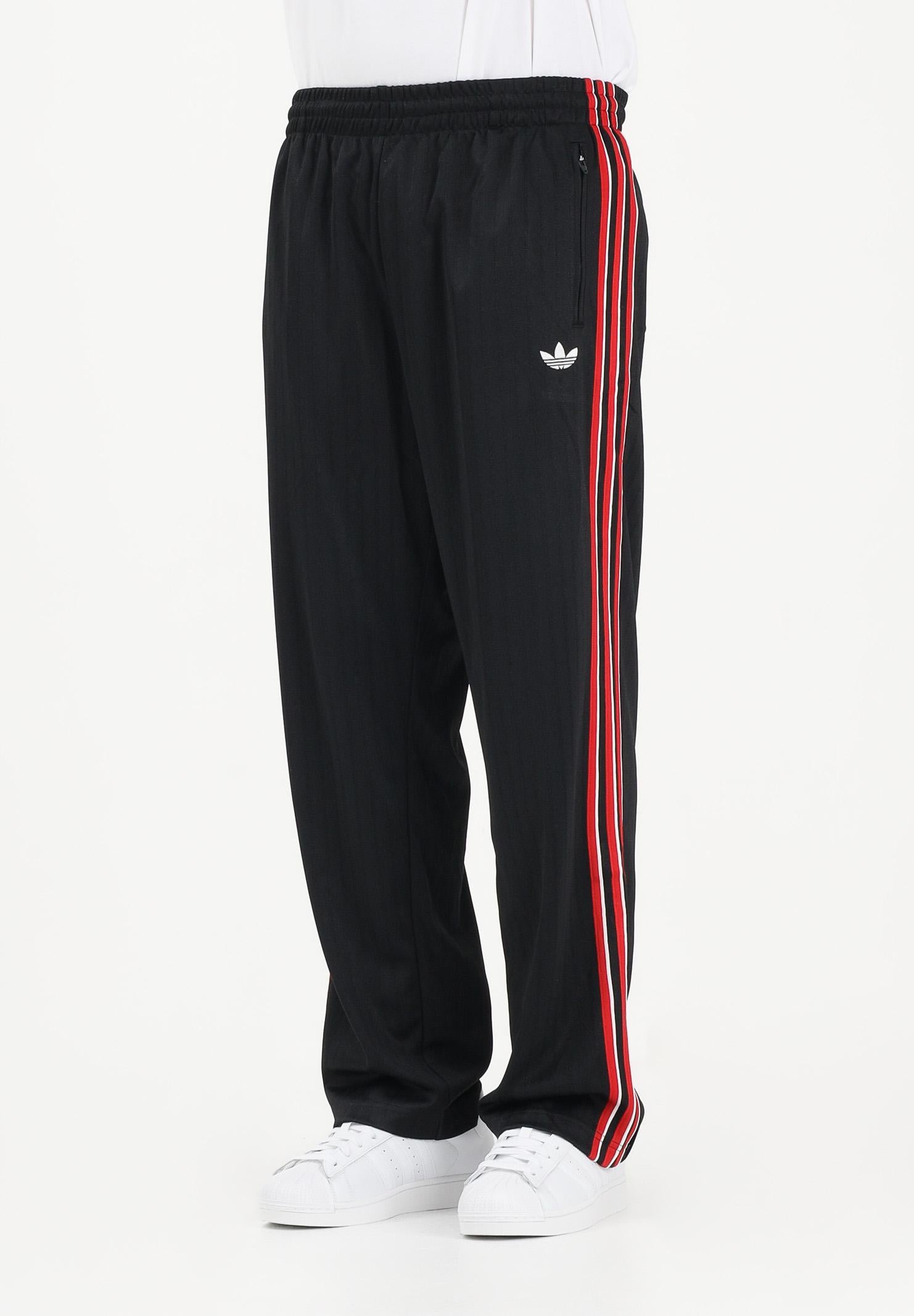 ADIDAS ORIGINALS Pantalone sportivo Firebird nero e rosso da uomo KE3457 . ADIDAS ORIGINALS