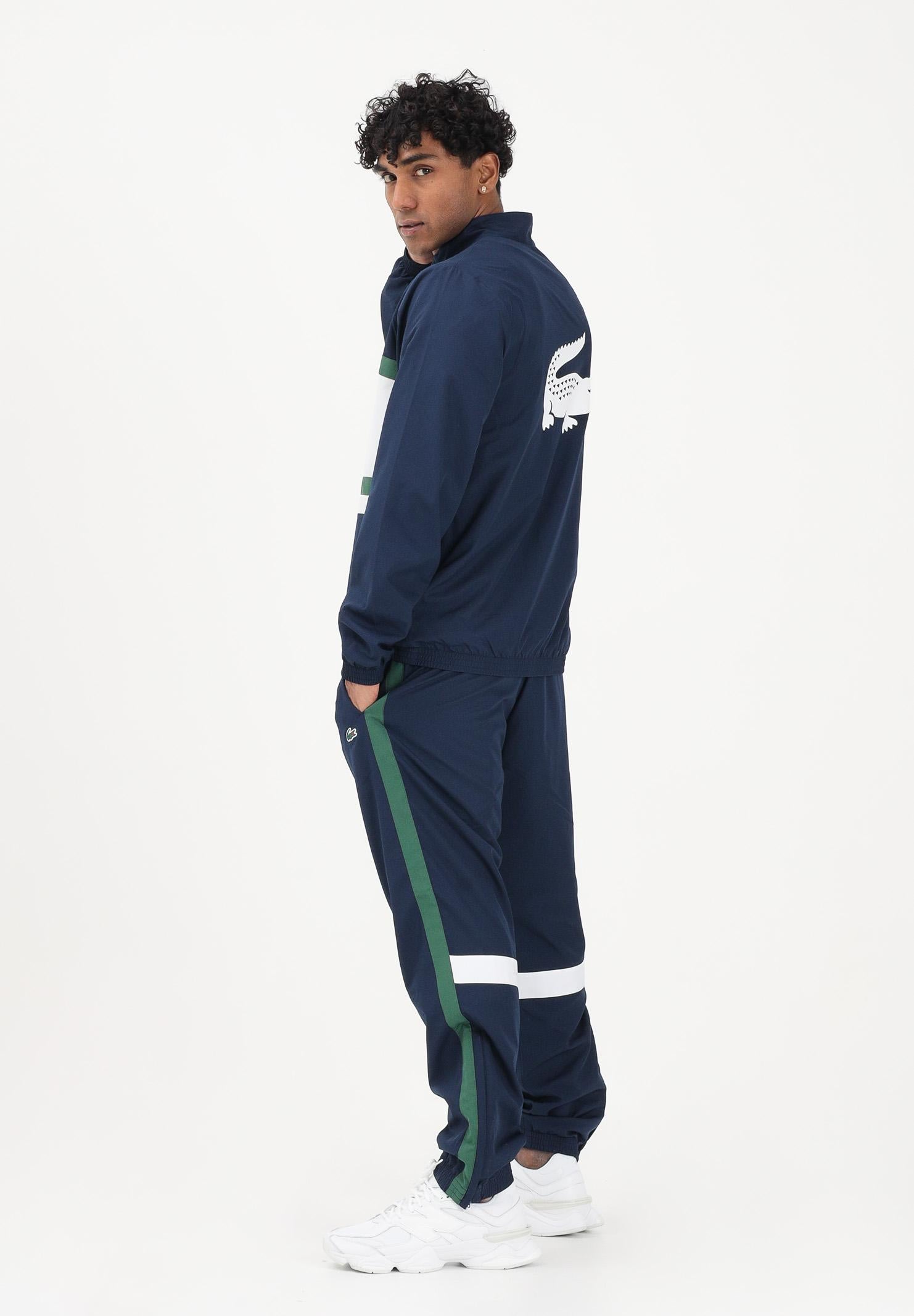 LACOSTE Tuta blu da uomo con stampa WH0226 525 LACOSTE