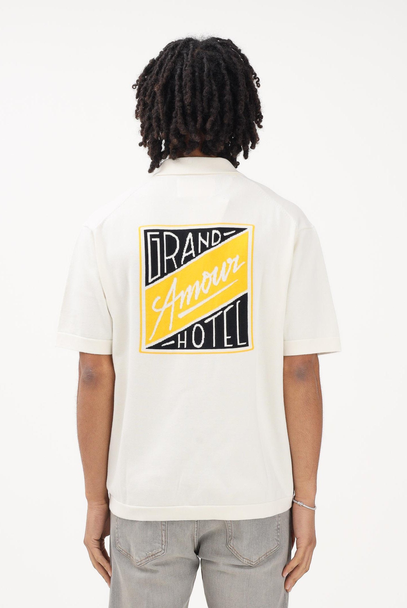 SELECTED HOMME Cardigan panna da uomo con ricamo sul retro 16100080 EG SELECTED HOMME