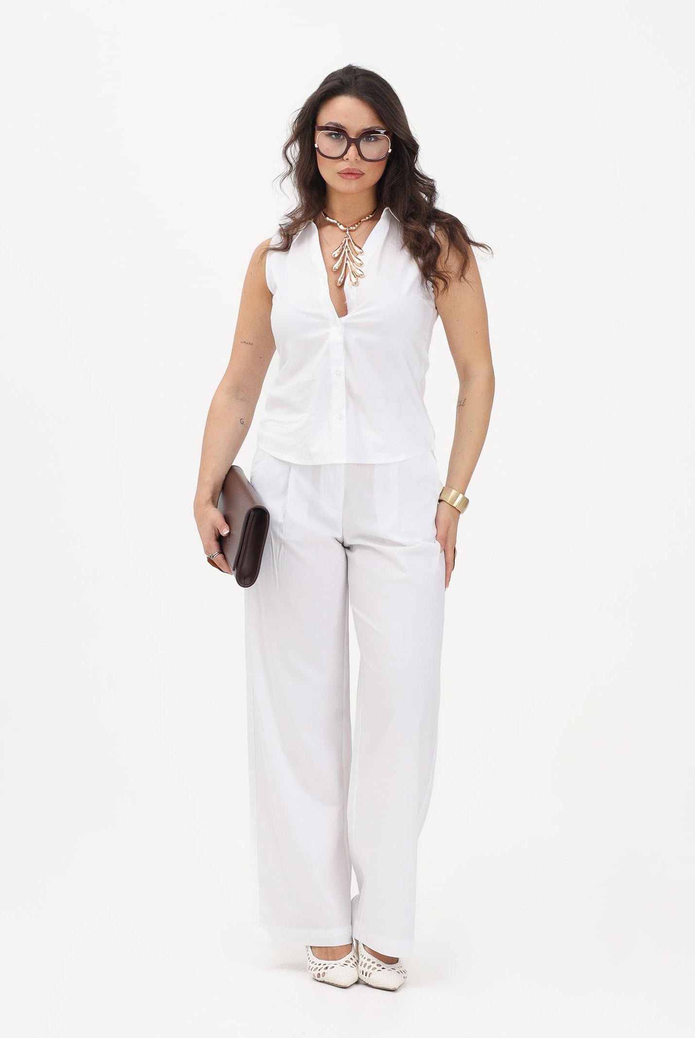 JDY Pantalone bianco da donna 15363391 WI JDY