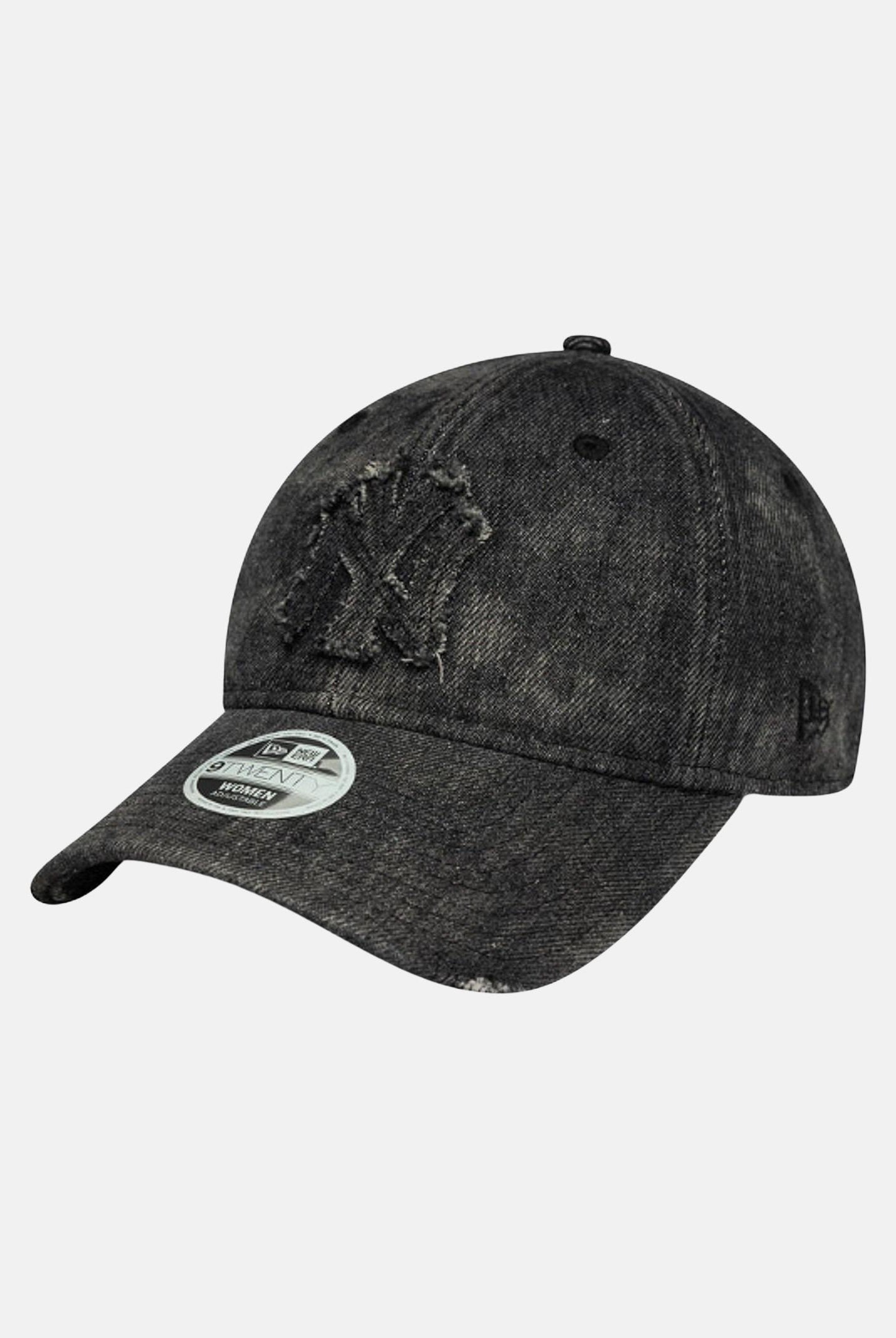 NEW ERA Cappello con visiera 9TWENTY New York Yankees MLB in denim nero per uomo e donna 60691319 . NEW ERA