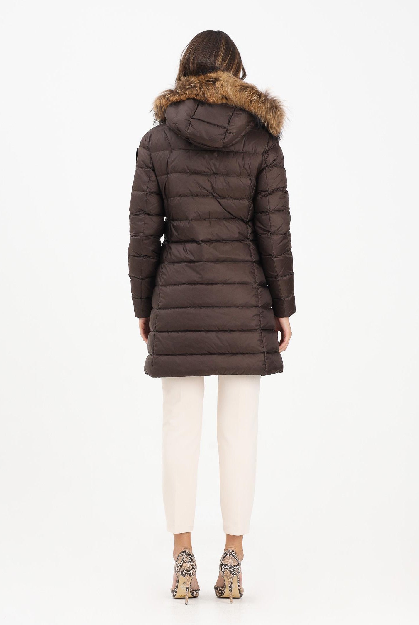 BLAUER Piumino lungo KRISTIN marrone da donna 25WBLDK03103-006047 365EI BLAUER