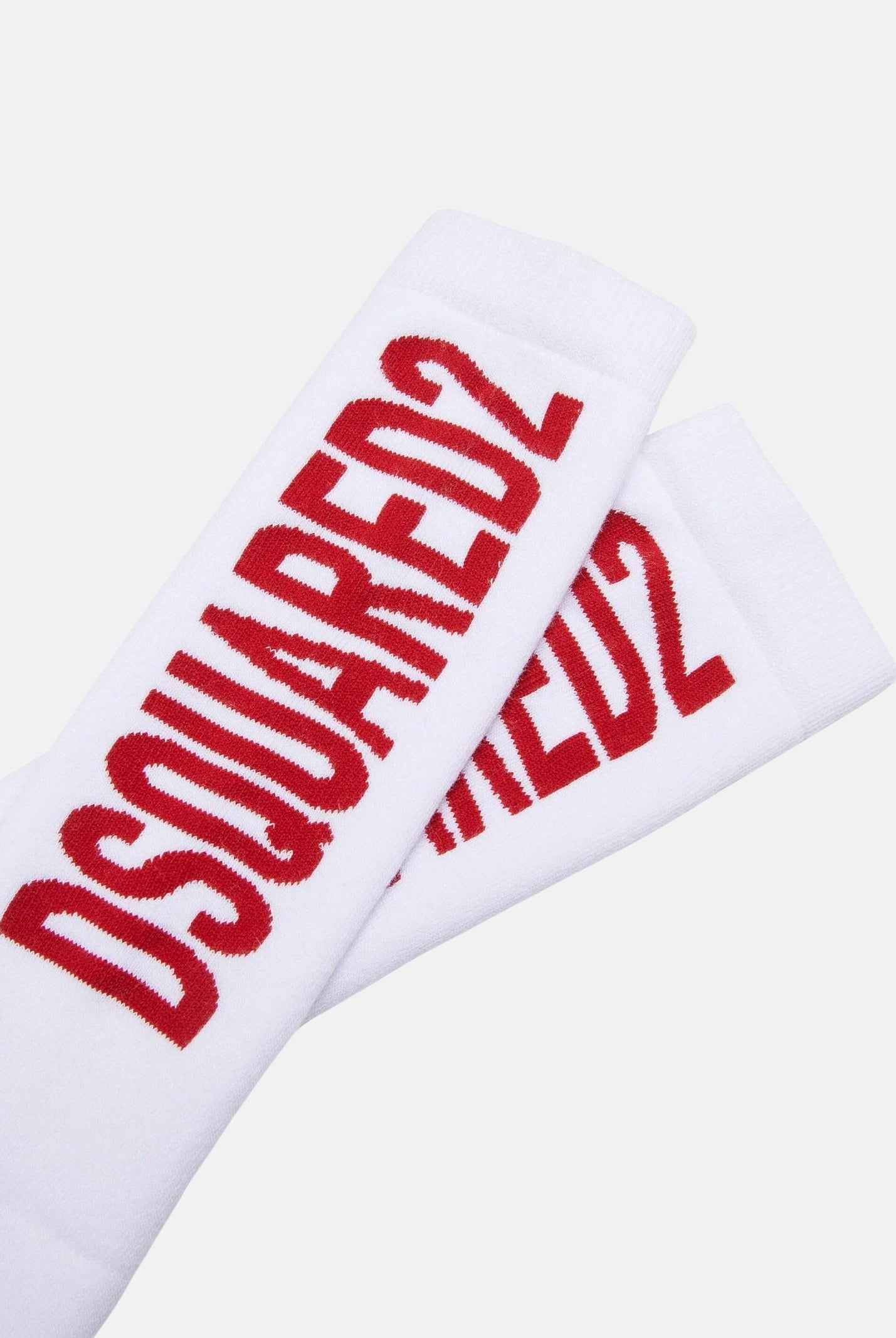 DSQUARED2 Calzini bianchi per uomo e donna con logo DQ2358D0A7D DQC39 DSQUARED2