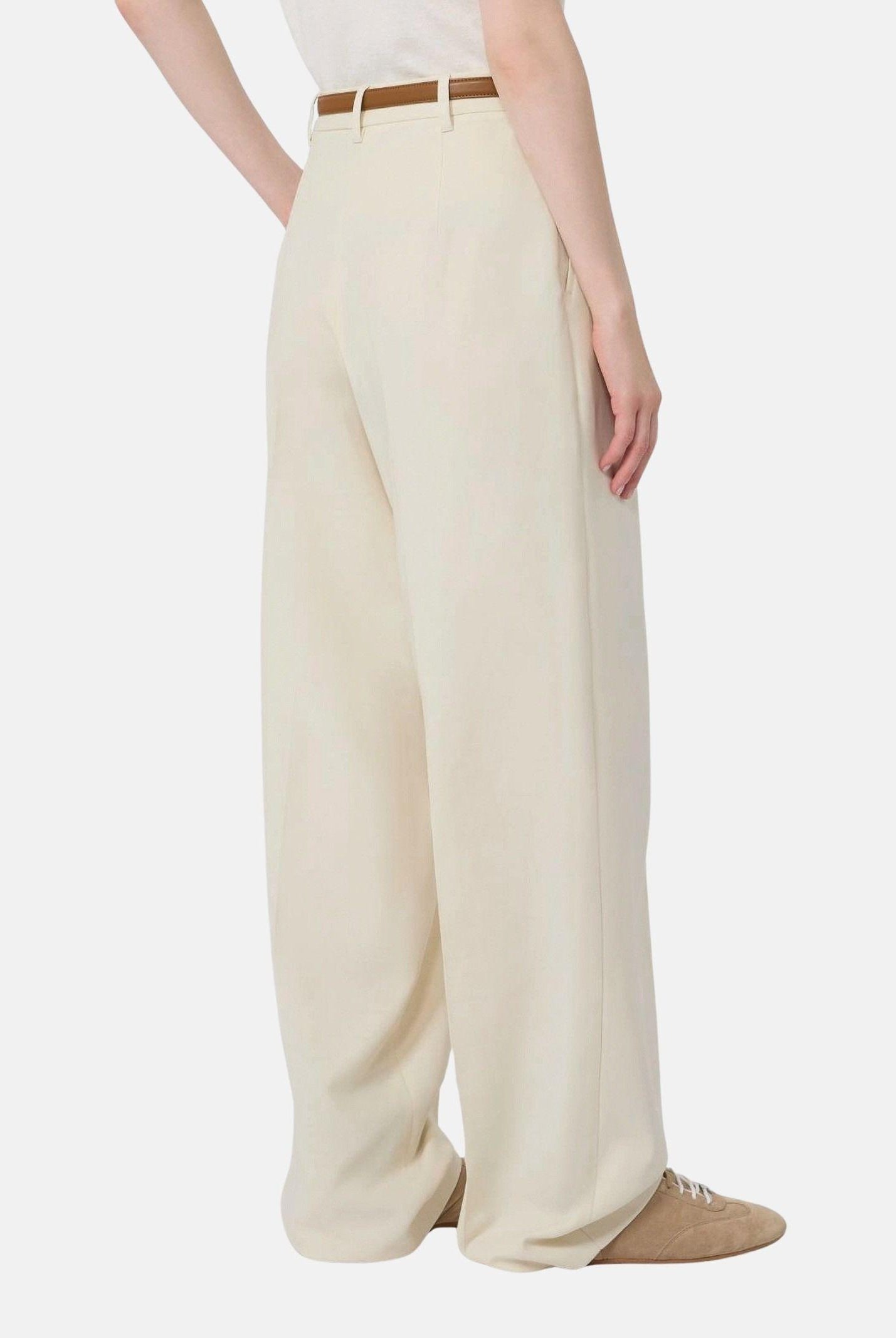 MAX MARA Pantalone fluido bianco avorio MSTADUNCO da donna. 2626136081600 011 MAXMARA