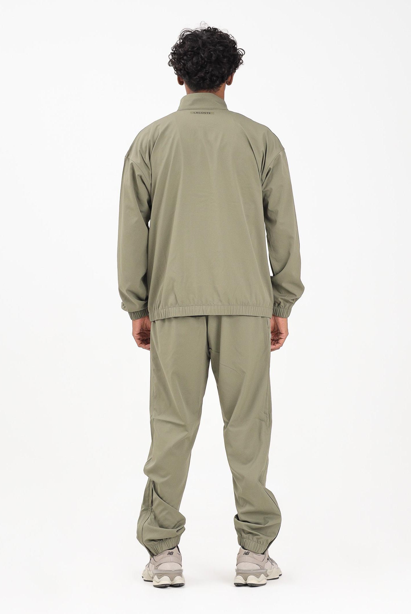 LACOSTE Tuta verde da uomo in taffetà WH4763 E9F LACOSTE