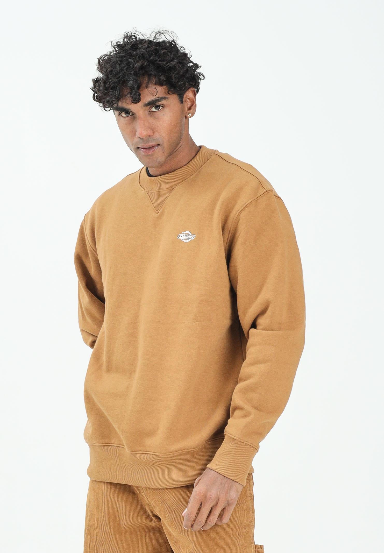 DICKIES Felpa girocollo Summerdale cammello da uomo DK0A4Y6Q0BD1 . DIckies