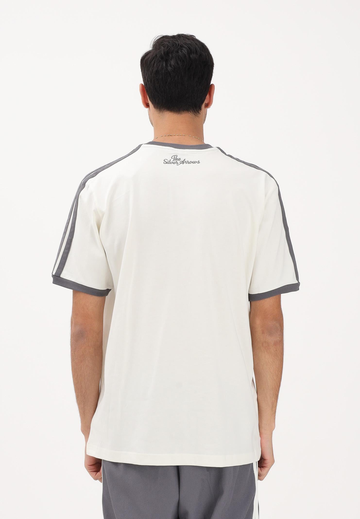 ADIDAS PERFORMANCE T-shirt a manica corta Mercedes - AMG Petronas Formula 1 Team Silver Arrows Icon panna e grigia da uomo KE8275 . ADIDAS PERFORMANCE