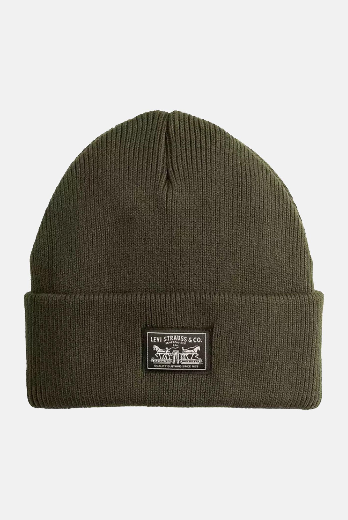 LEVI'S® Berretto di lana Backpatch verde militare per uomo e donna 000J4-0016 . LEVI'S®