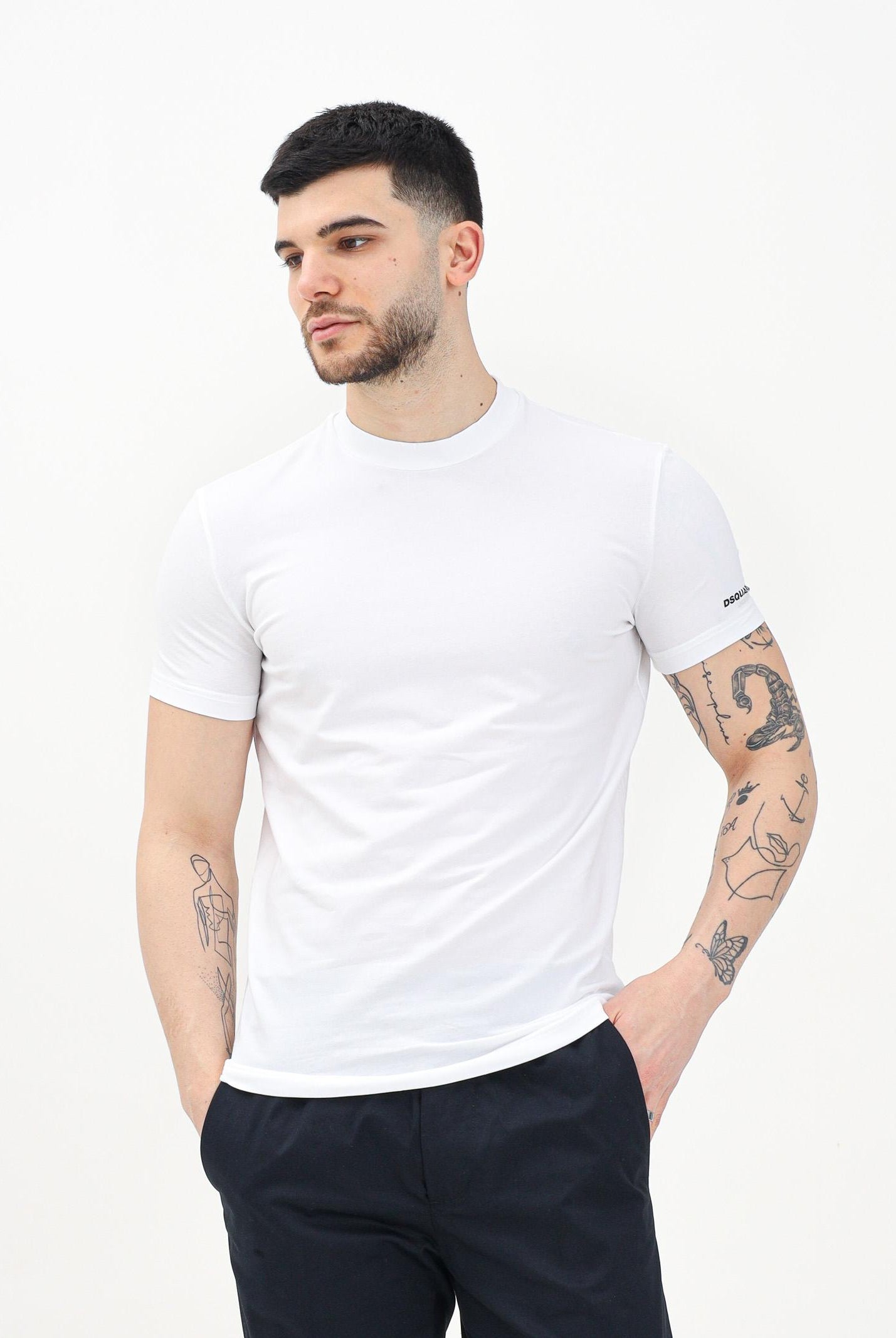 T-shirt manica corta regular fit primavera estate DCX250070 100 DSQUARED2