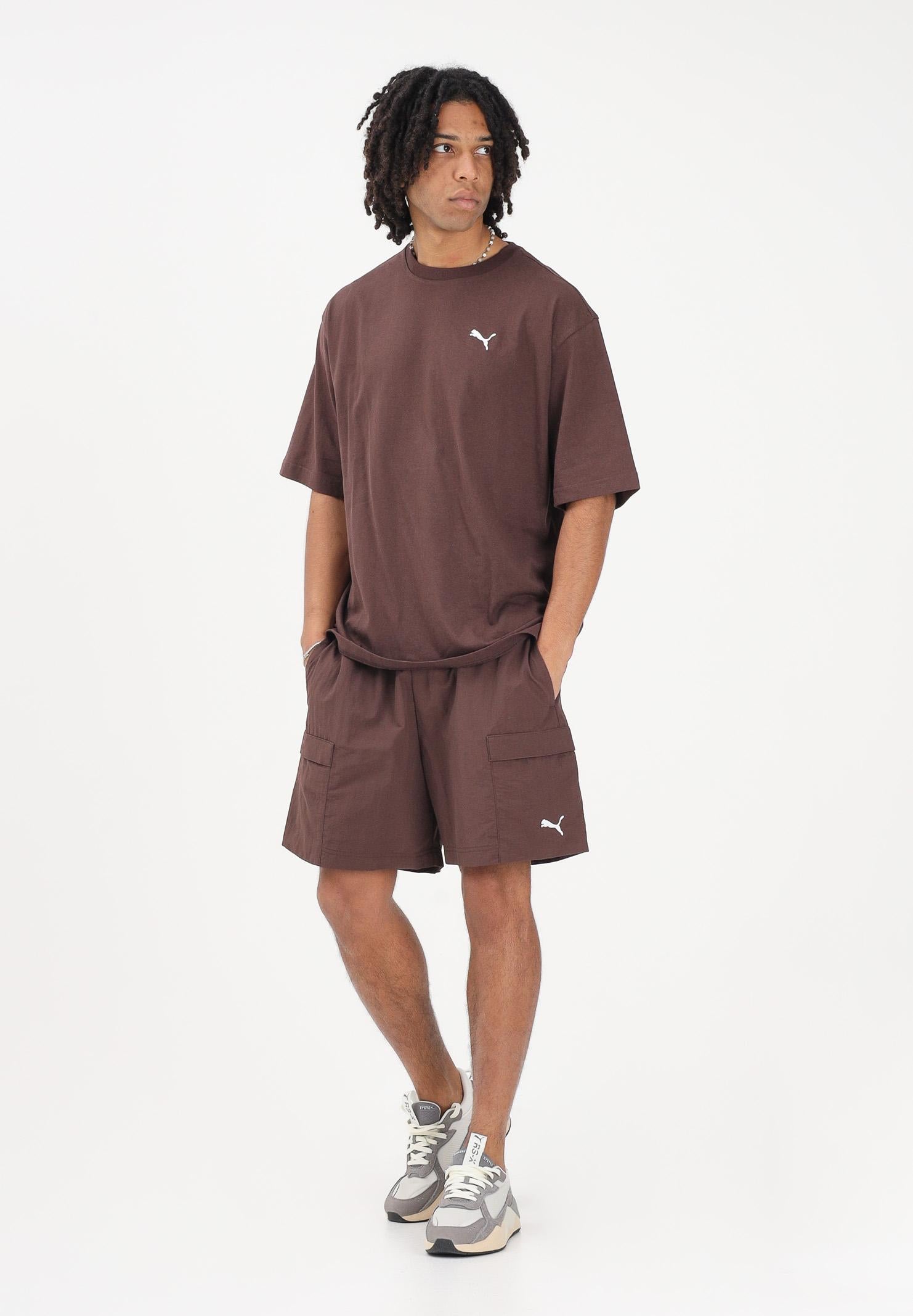 PUMA Shorts sportivo WARDROBE ESS marrone da uomo 629656 31 PUMA
