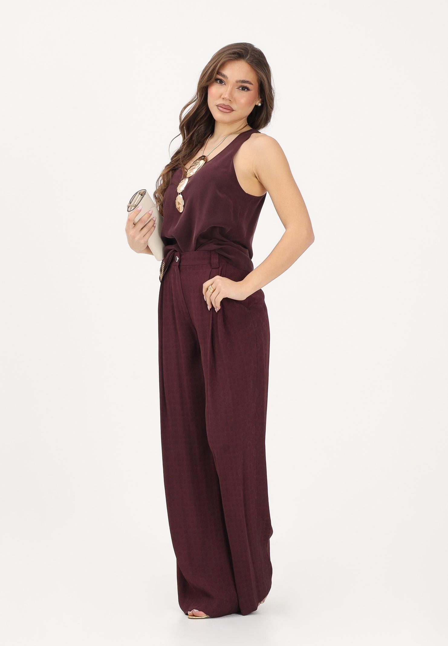 PINKO Top a canotta bordeaux da donna 104670A2T7 RR7 PINKO
