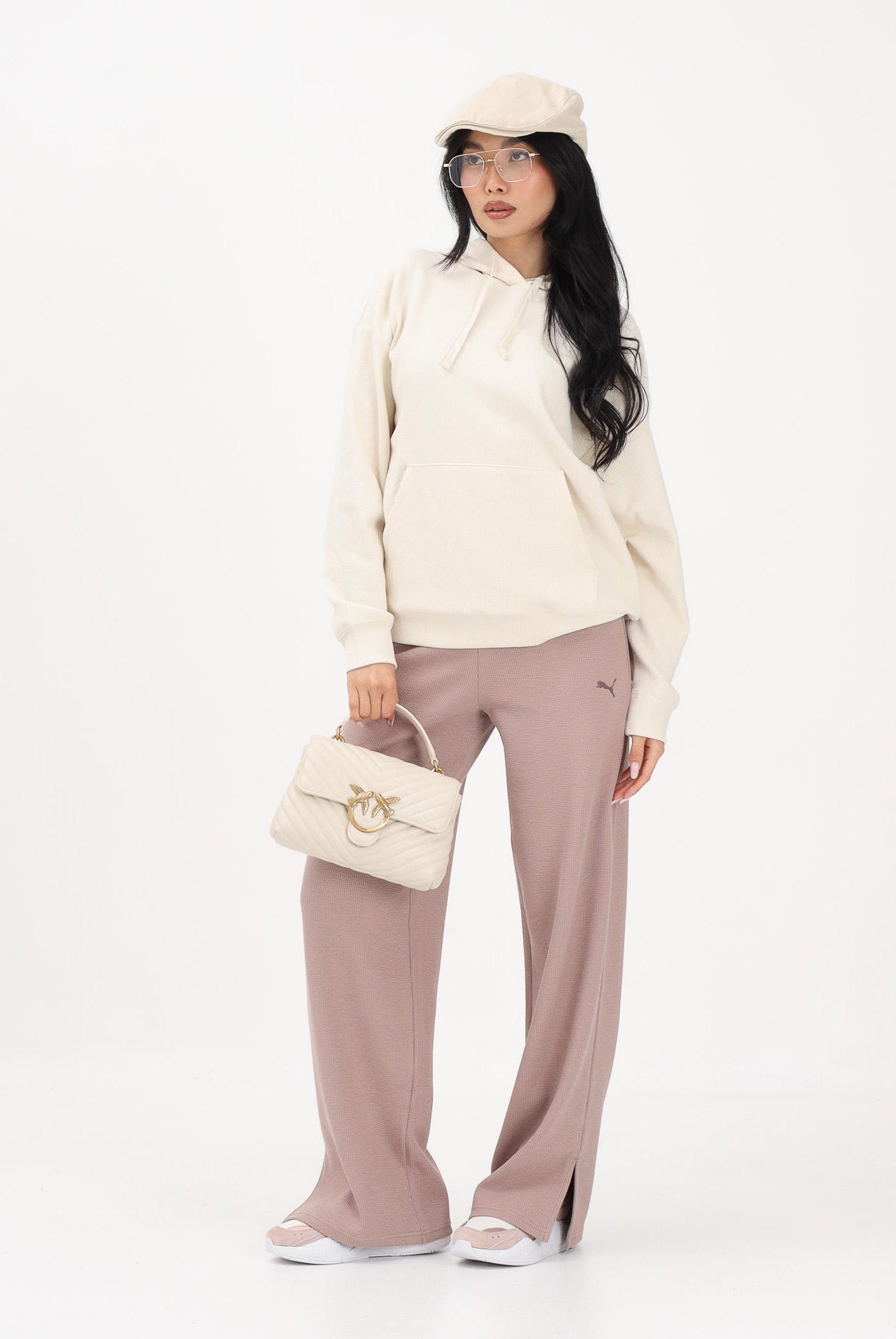 PUMA Pantalone sportivo Essentials Elevated rosa da donna 691815 88 PUMA