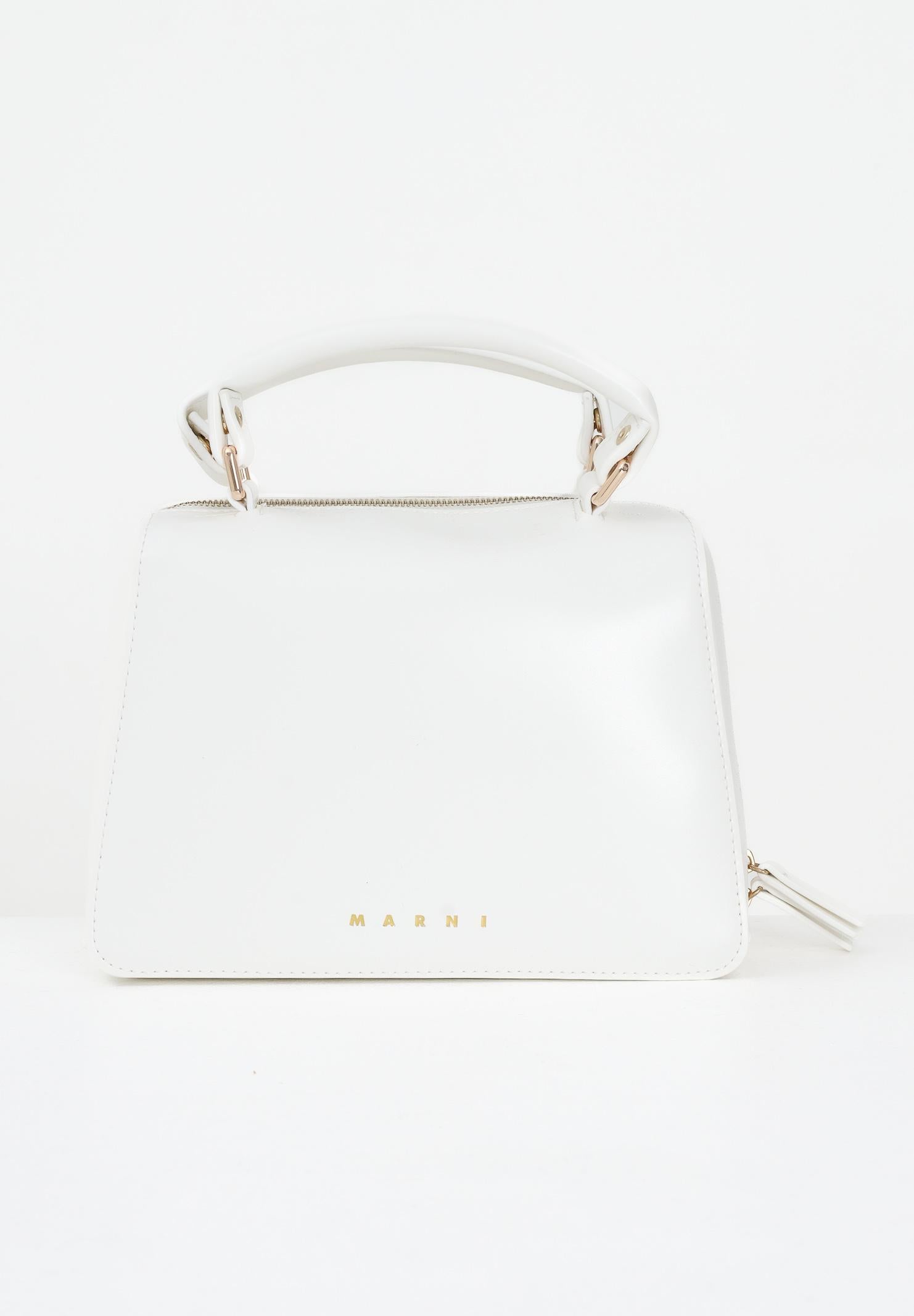 MARNI Borsa a mano bianca da donna con logo M01608M00TK 0M114 MARNI