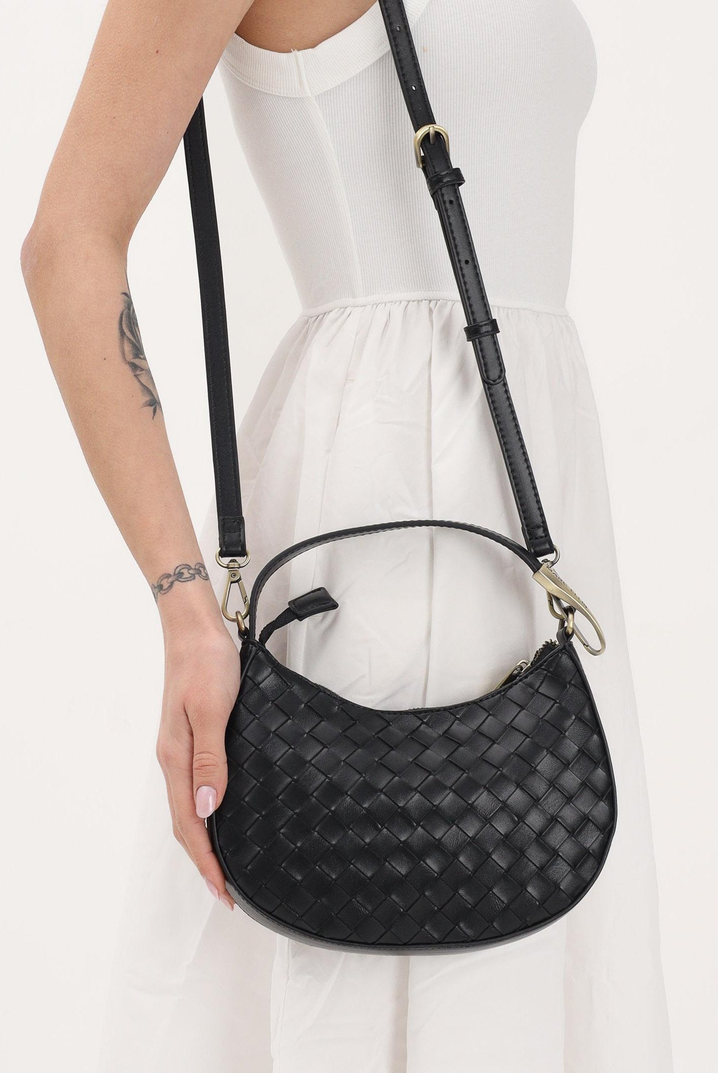 MARC ELLIS Borsa a mano Taylor M Plait nera da donna TAYLOR-M-PLAIT BL MARC ELLIS