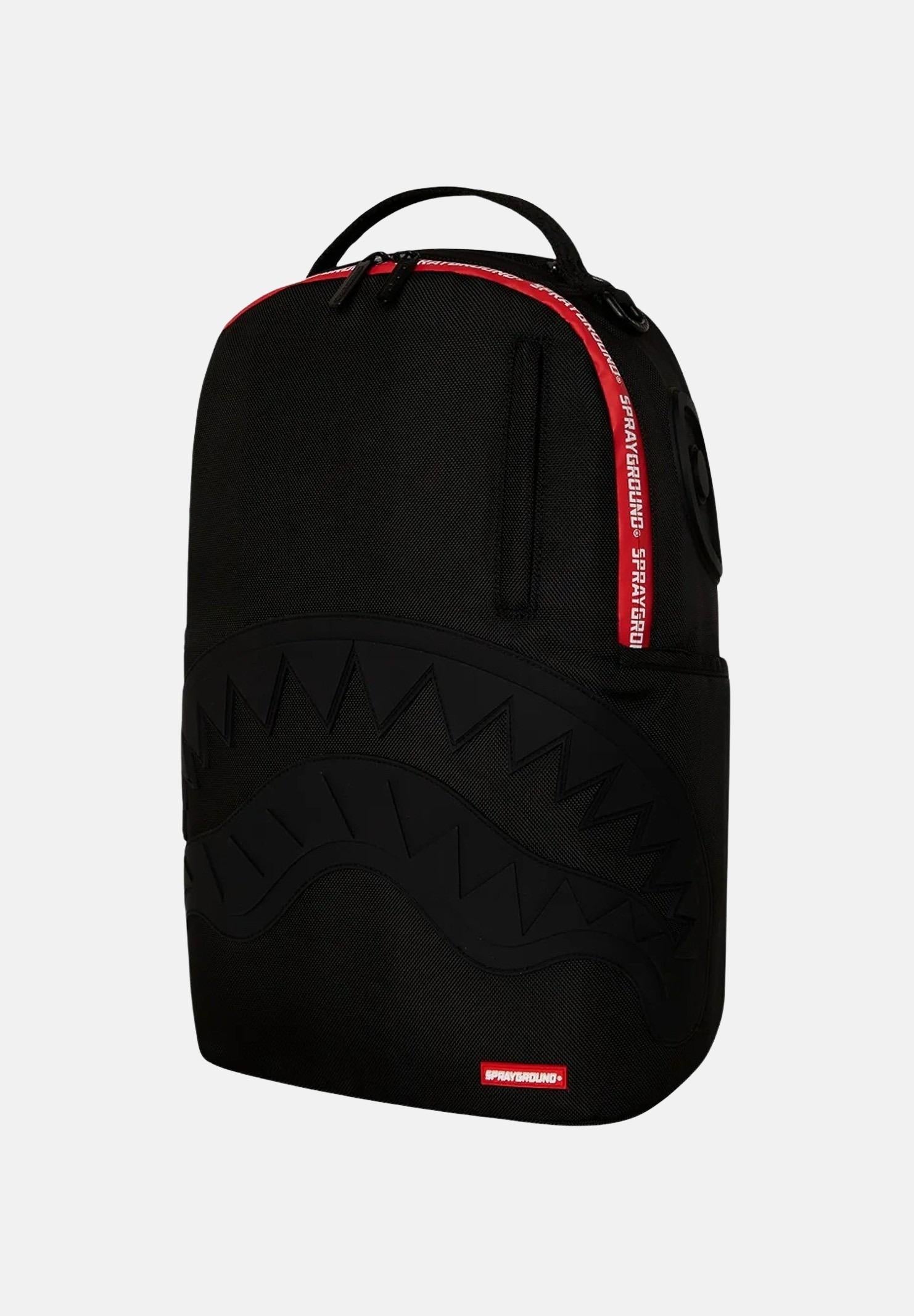 SPRAYGROUND Zaino Printed Zipper Shark Dlxr nero per uomo e donna 910B6017NSZ SPRAYGROUND