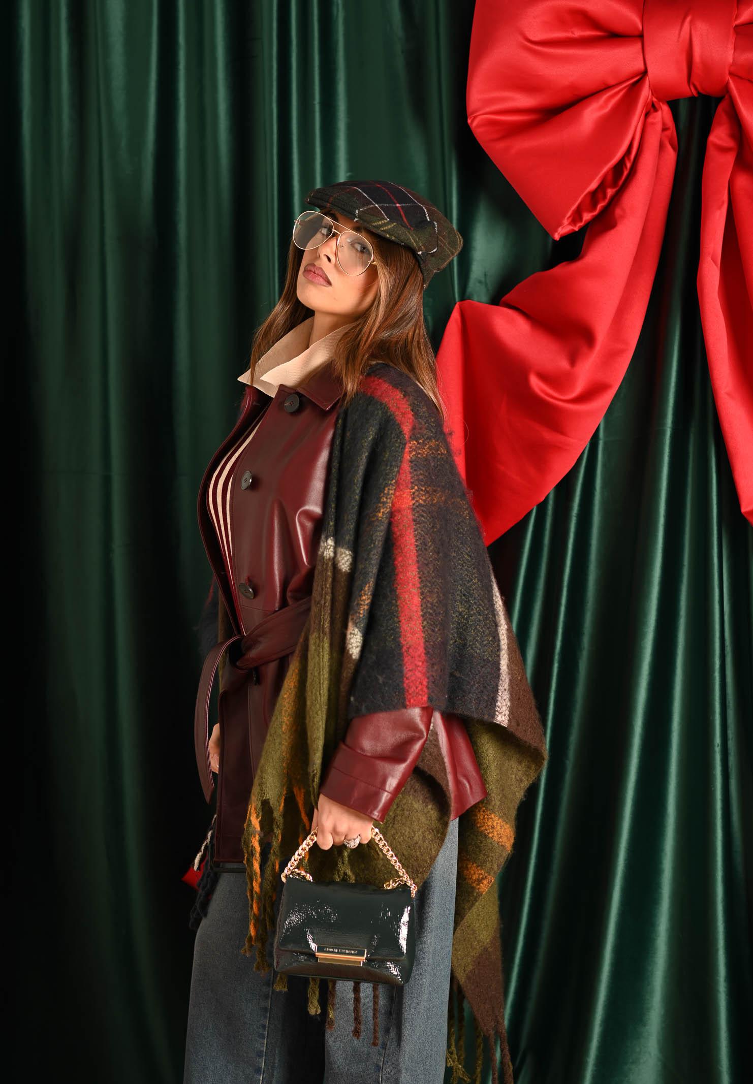 BARBOUR Mantella ISLA BOUCLE SERAPE tartan da donna 252MLSC0353 TN12 BARBOUR