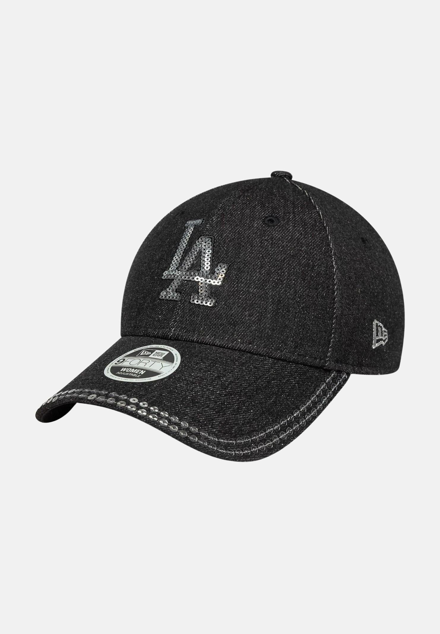 NEW ERA Cappello con visiera 9FORTY LA Dodgers MLB in denim nero da donna 60758949 . NEW ERA