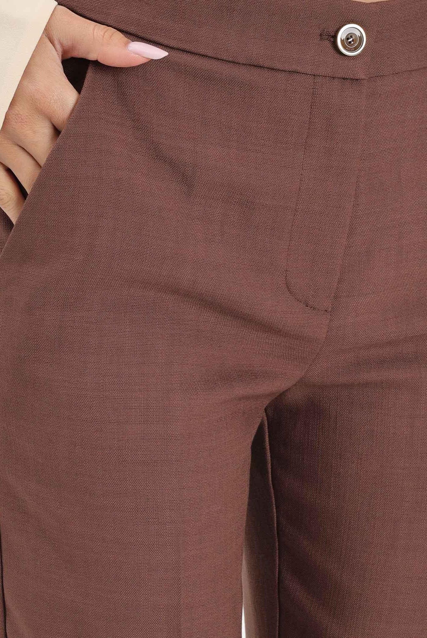 PINKO Pantalone elegante marrone da donna 107595A2W6 L78 PINKO