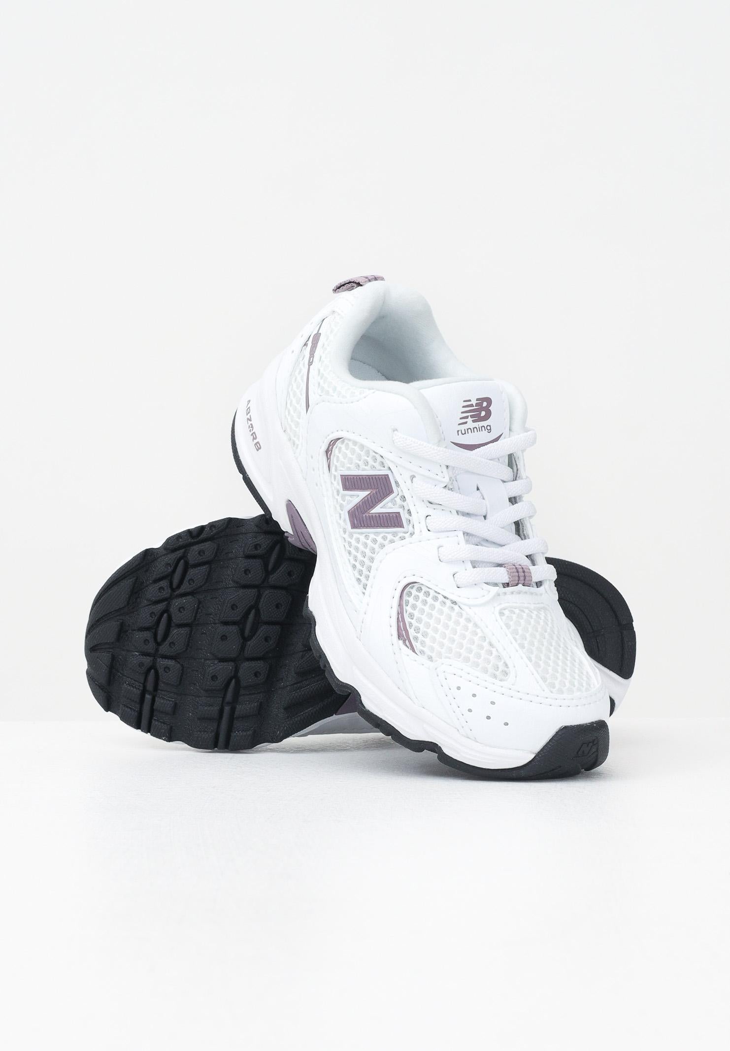 NEW BALANCE Sneakers 530 Bungee bianche e viola da bambina PZ530SR . NEW BALANCE